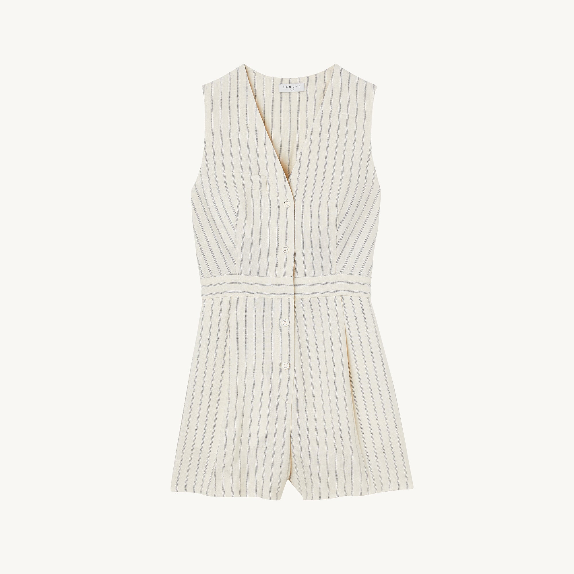 COMBINAISON Ecru/Noir Sandro seconde main