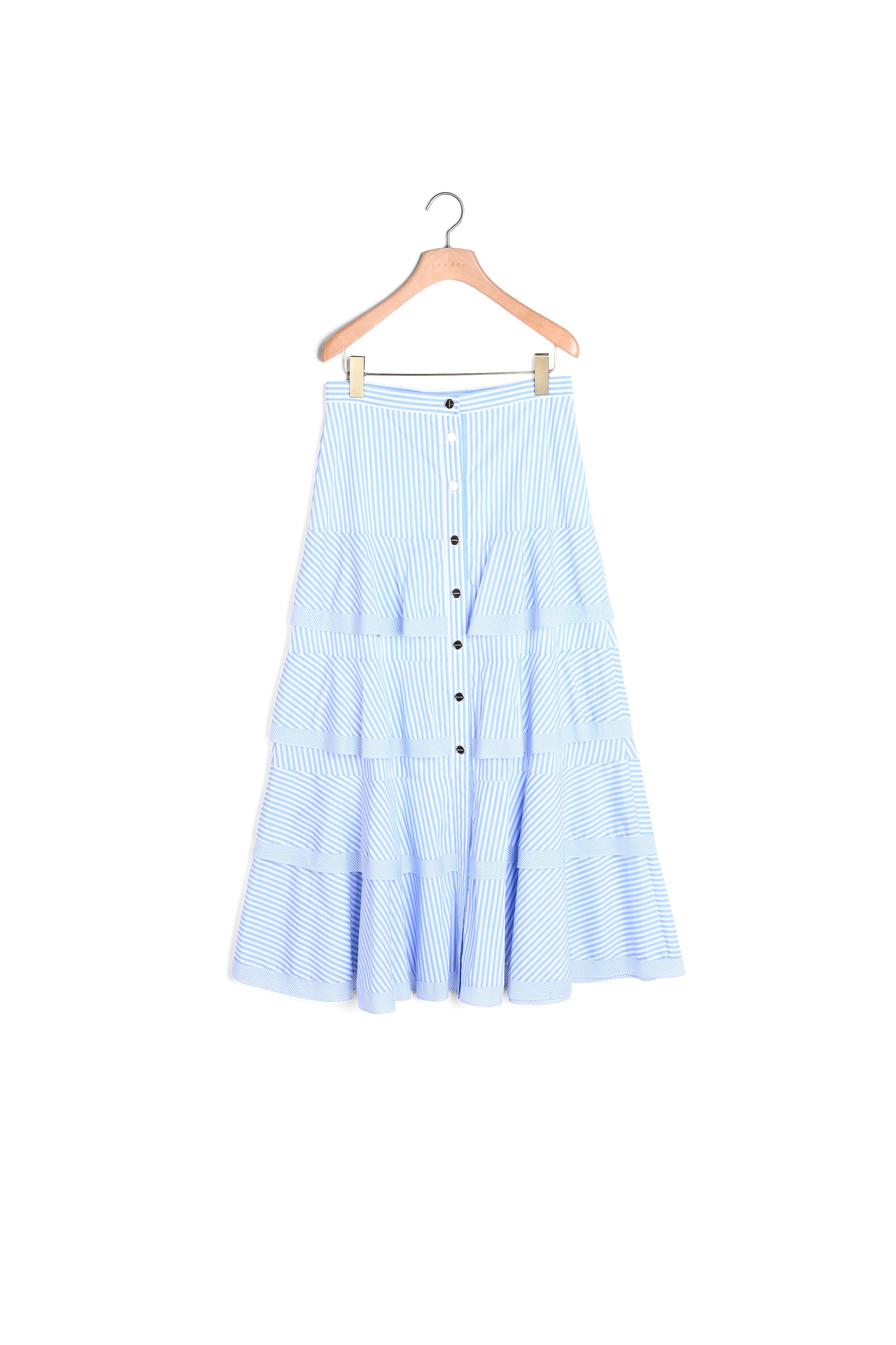 Jupe longue à rayures Sandro seconde main