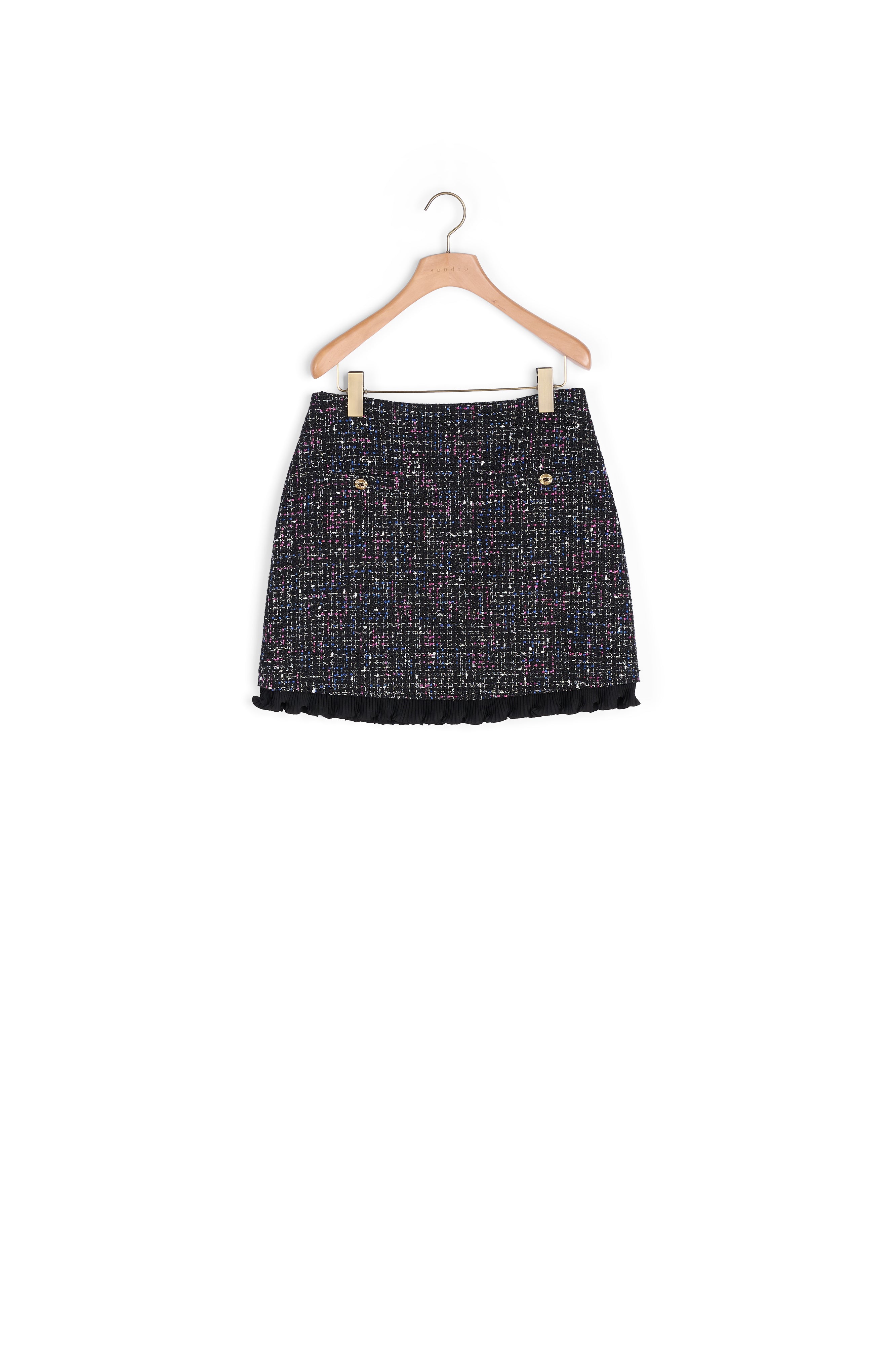 Jupe courte en tweed Sandro seconde main