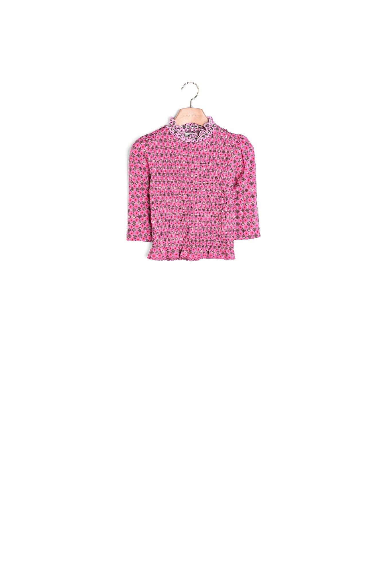 T-shirt smocké imprimé Sandro seconde main