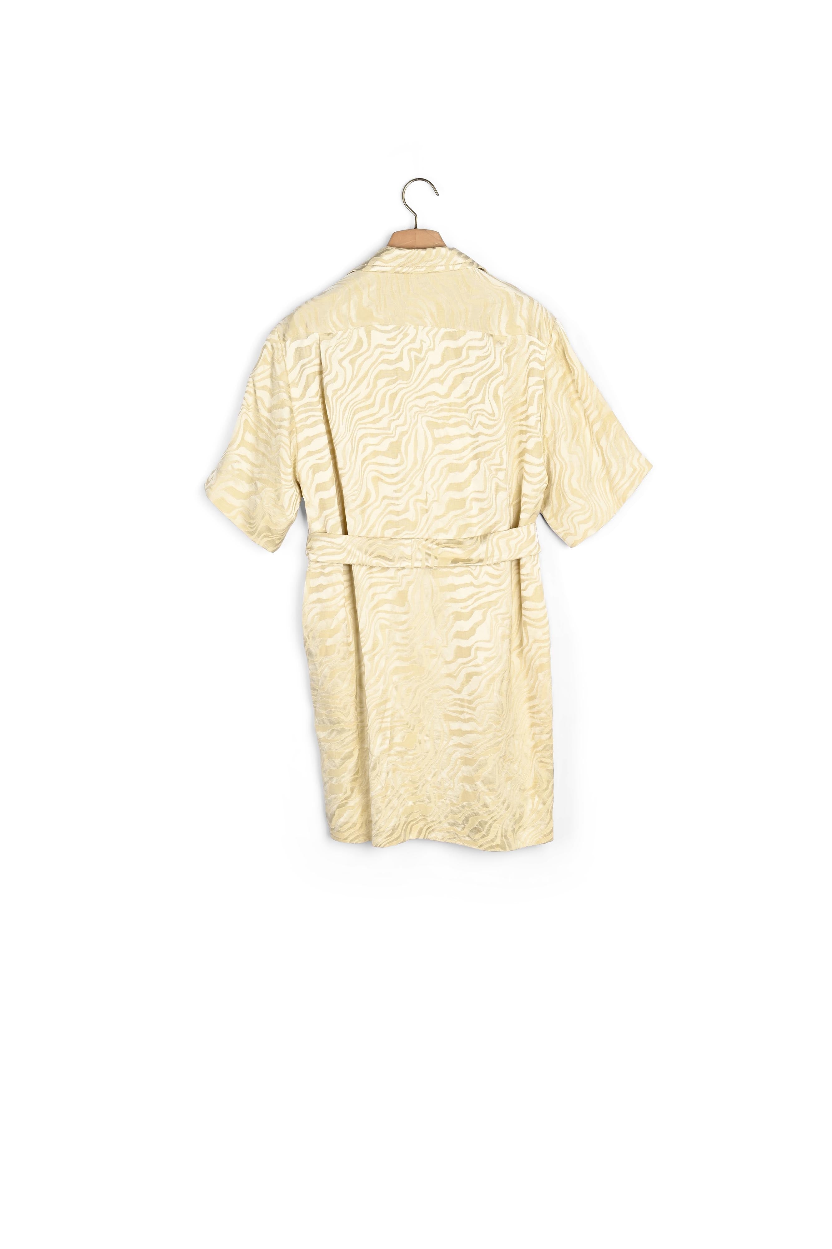 Robe Chemise ceinturée en jacquard Sandro seconde main