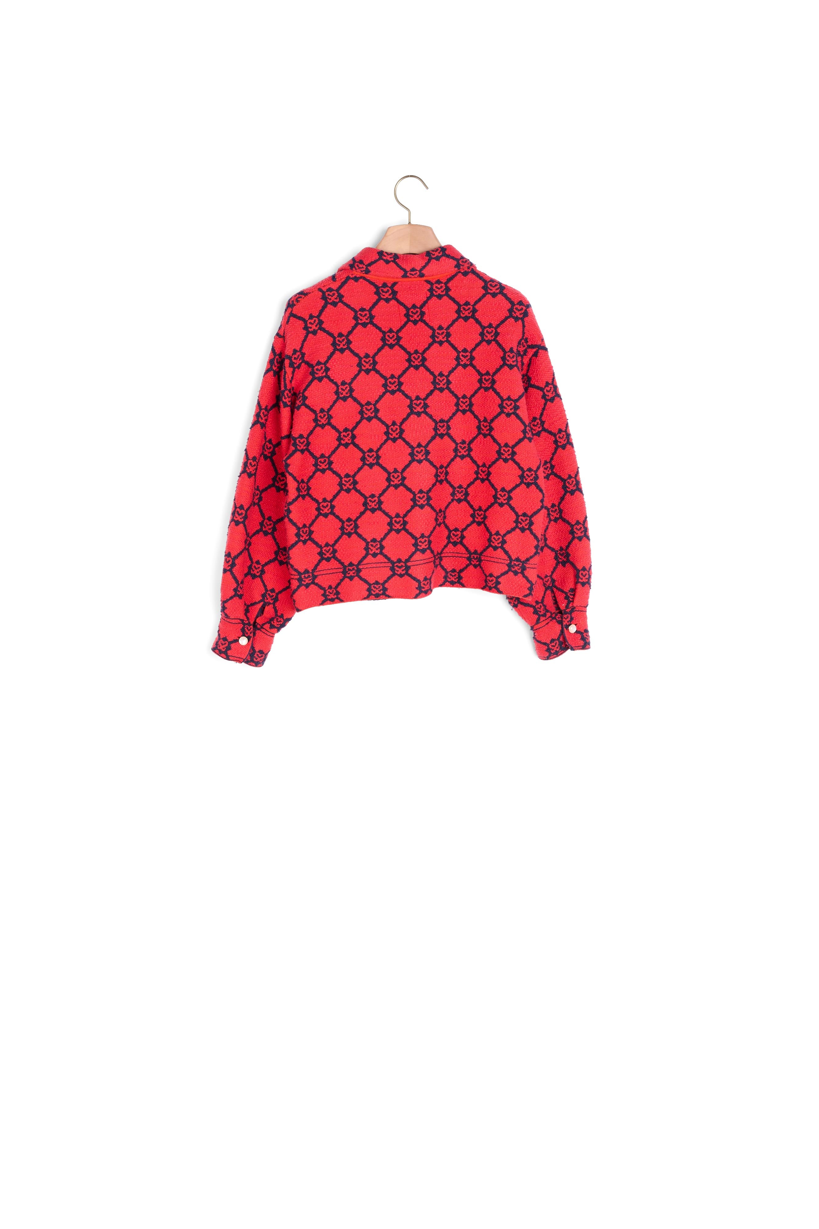 Cardi-coat en jacquard Sandro seconde main