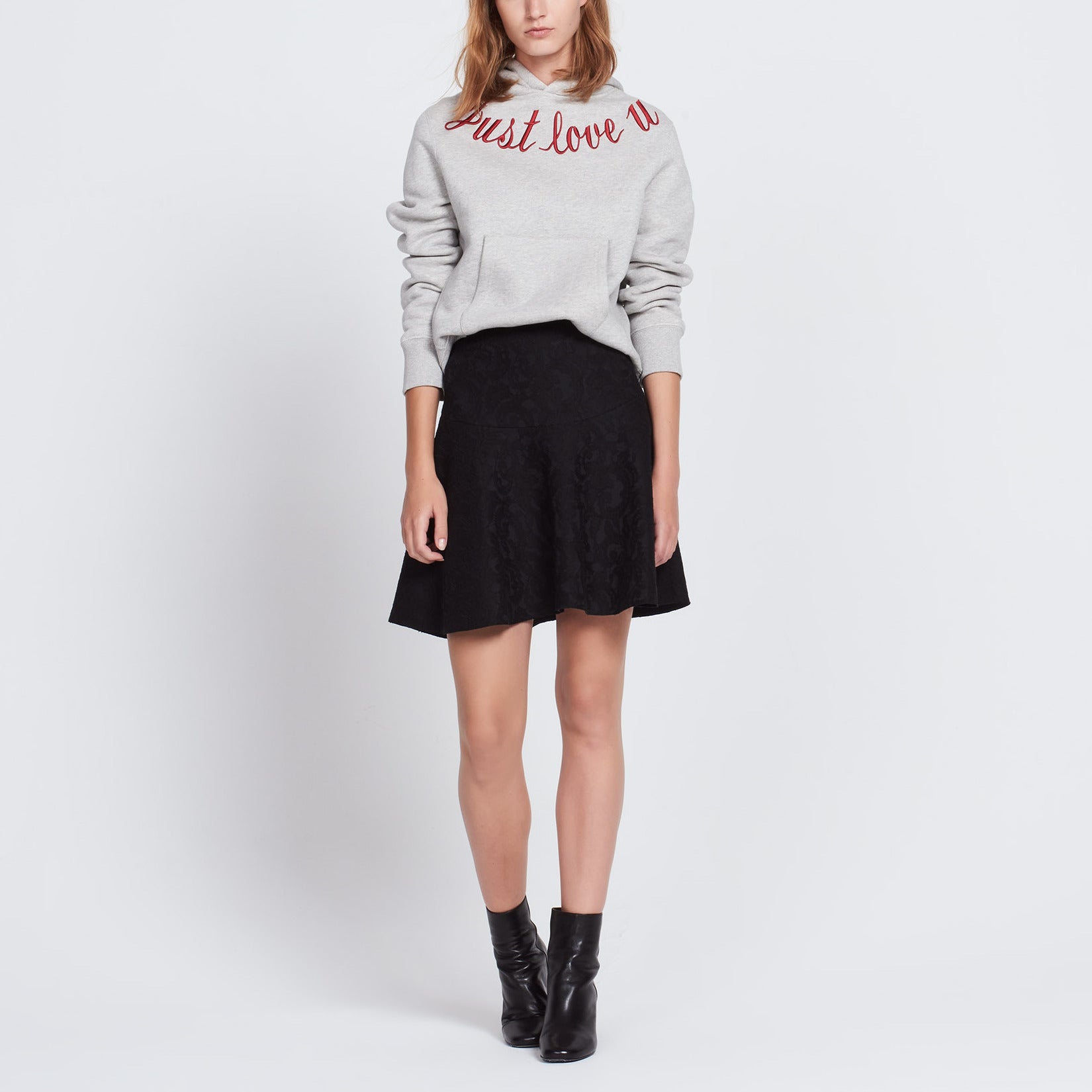 Pull à capuche en coton avec broderie Sandro seconde main