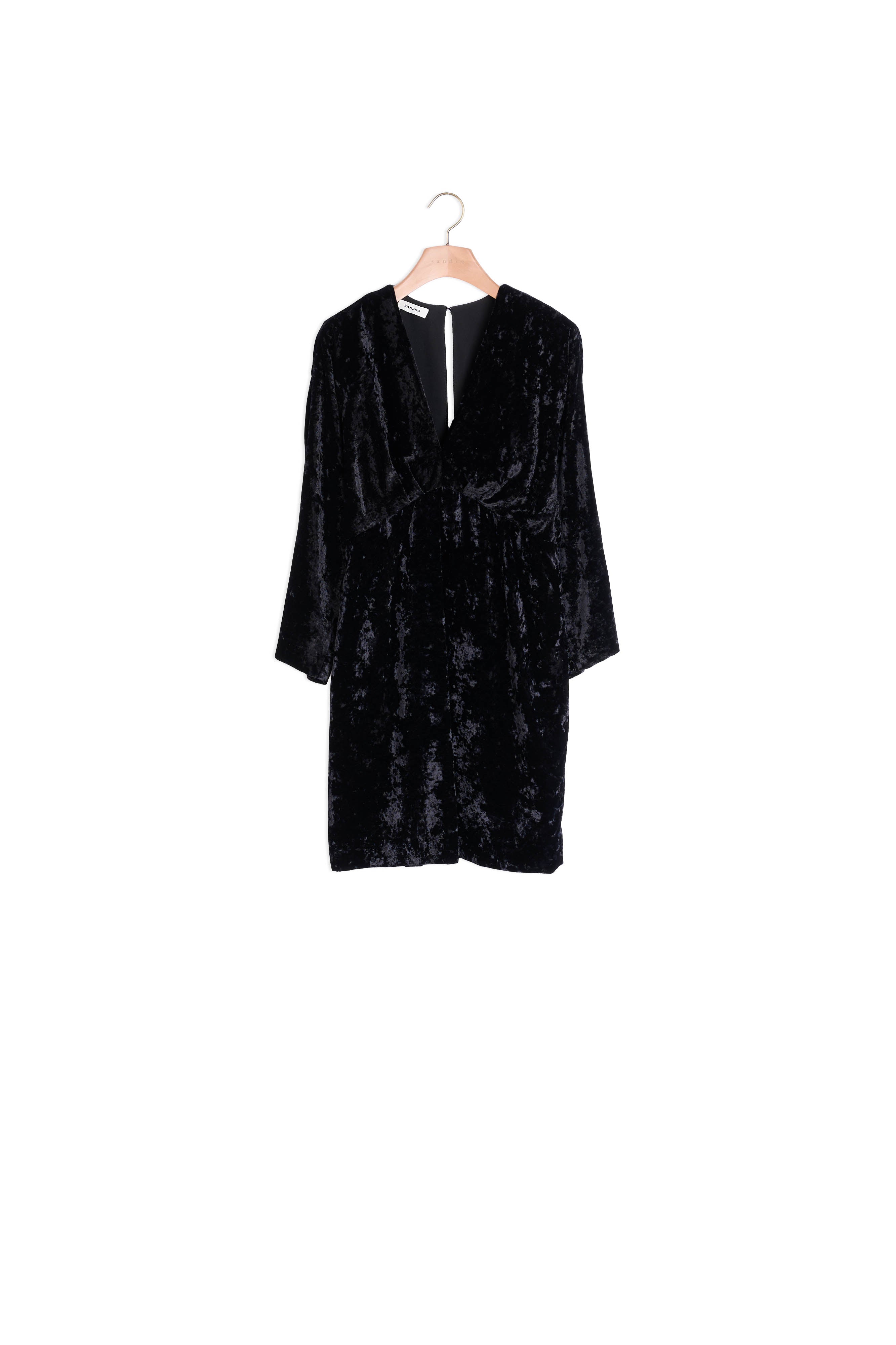 Robe courte en velours frappé Sandro seconde main