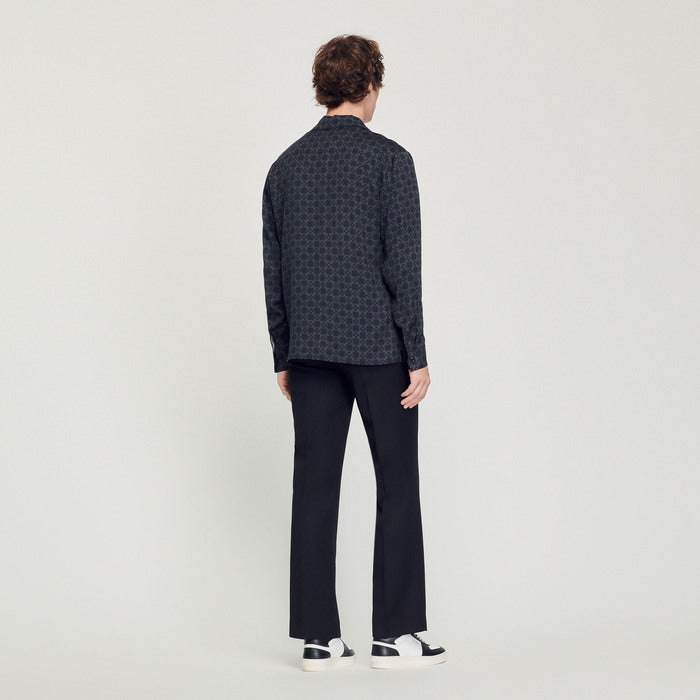 Chemise fluide à col requin Sandro seconde main