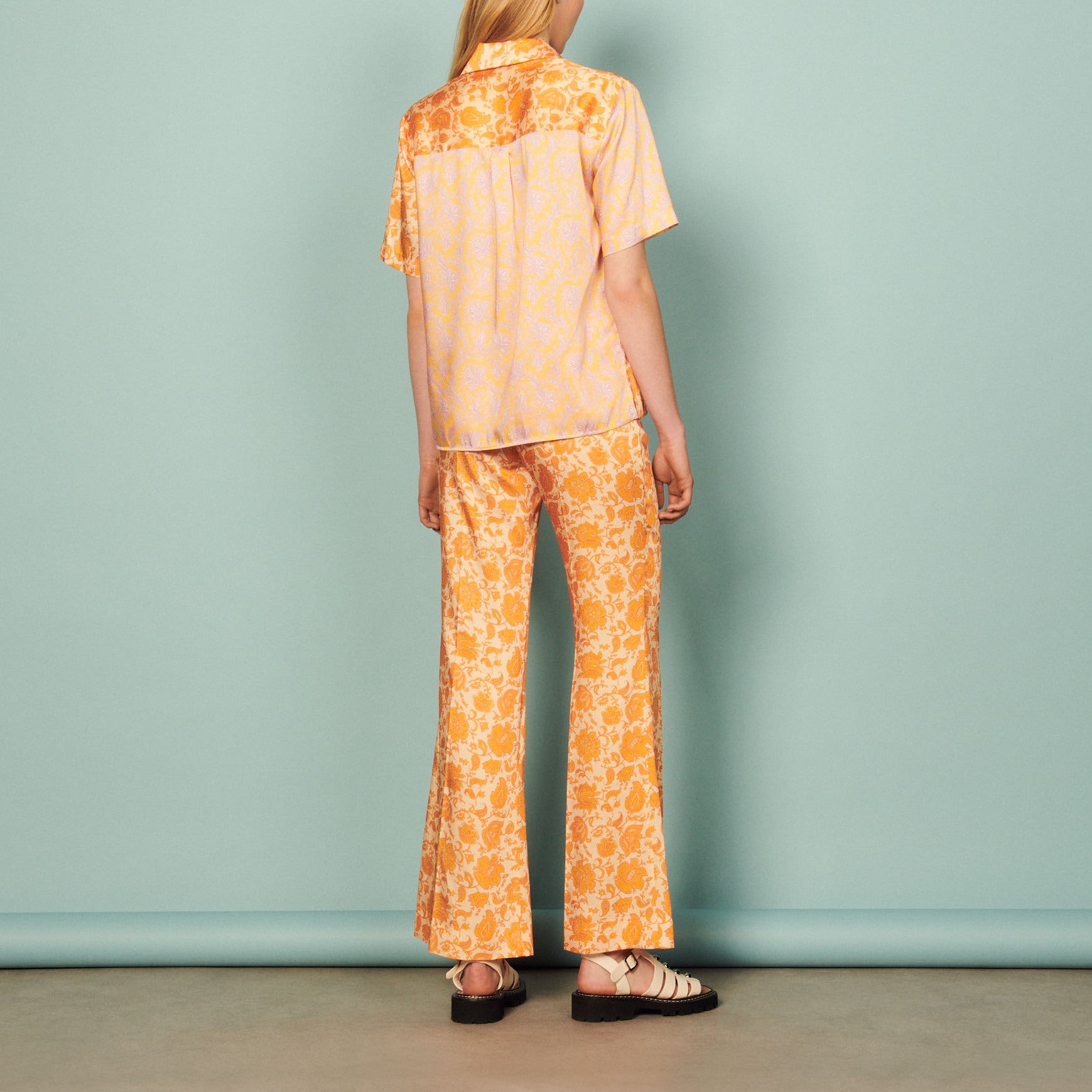 Chemise fluide imprimé Folk Flower Sandro seconde main