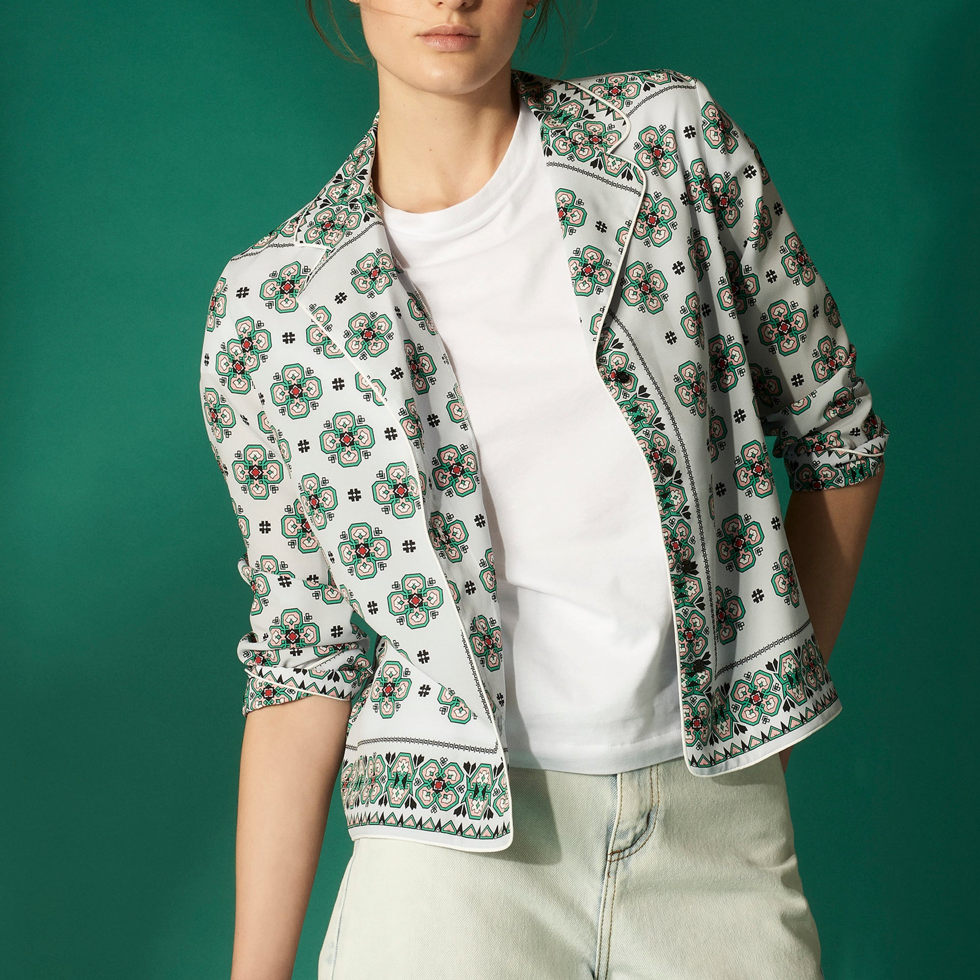 Chemise imprimée all over Sandro seconde main