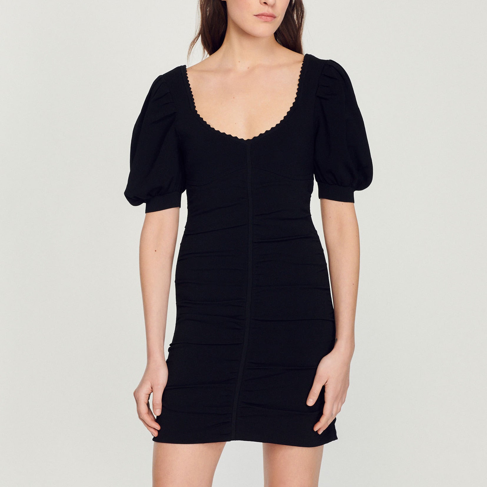 Robe froncée en Maille Sandro seconde main