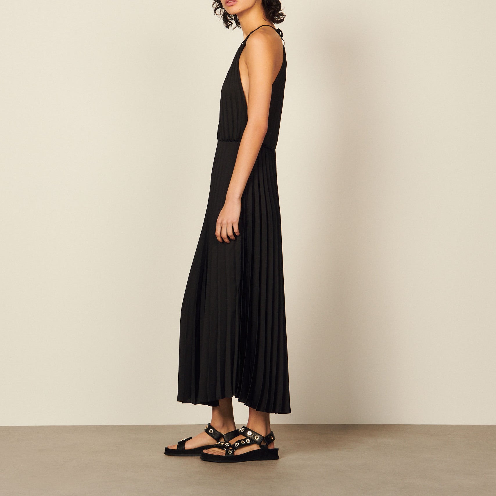 Robe longue plissée Sandro seconde main