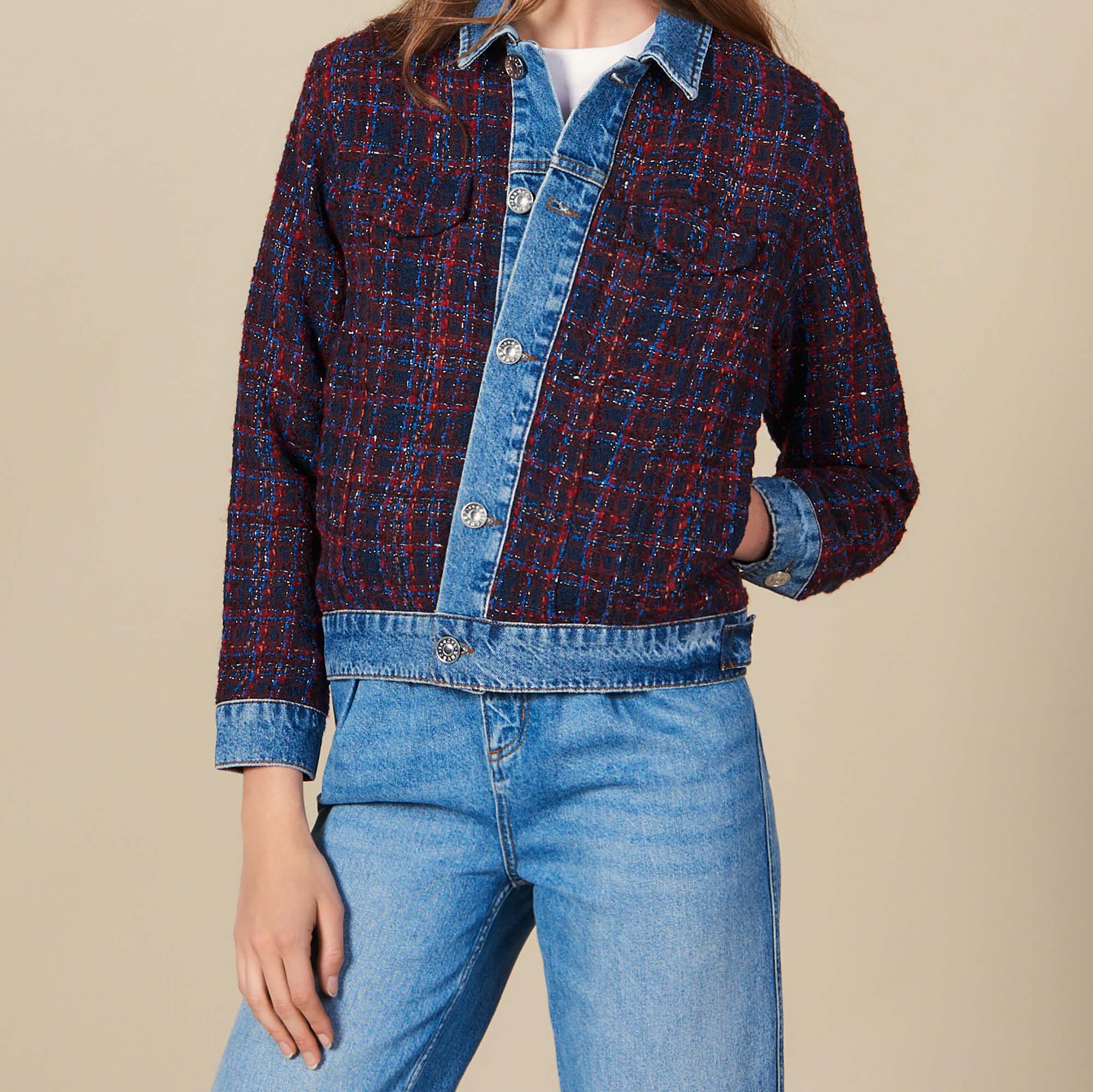 Blouson en tweed Sandro seconde main