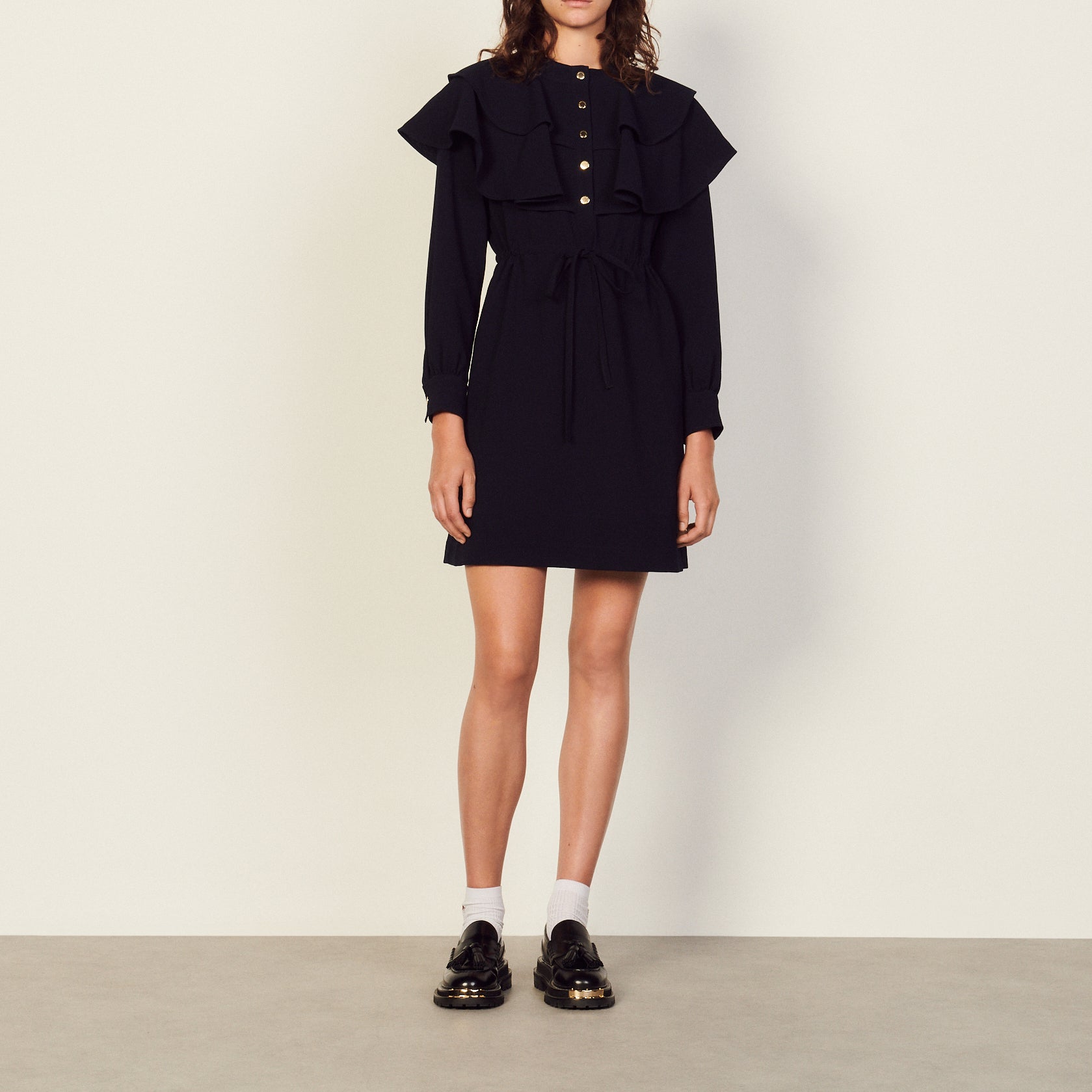 Robe avec volants oversize Sandro seconde main