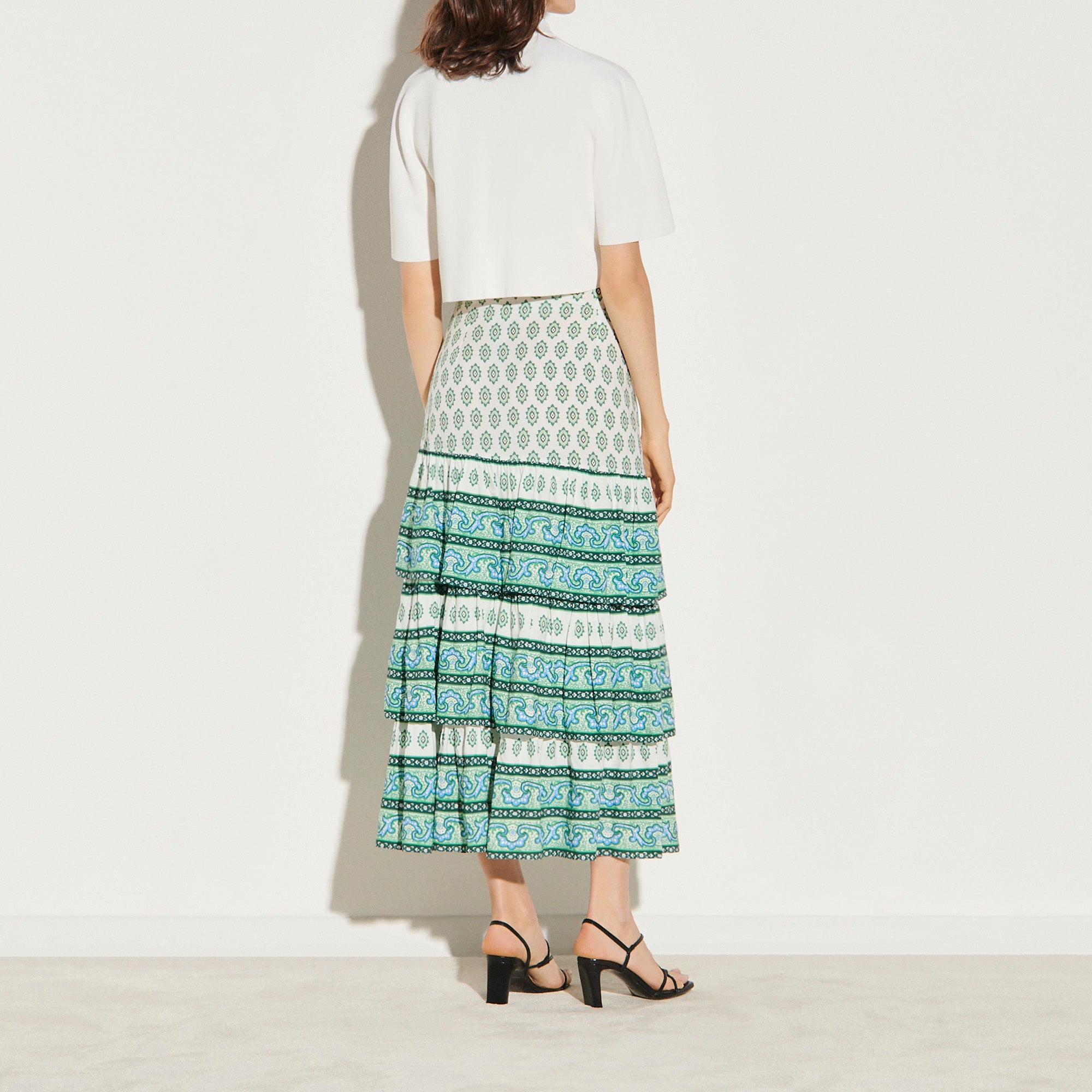 Jupe à superposition de volants Sandro seconde main