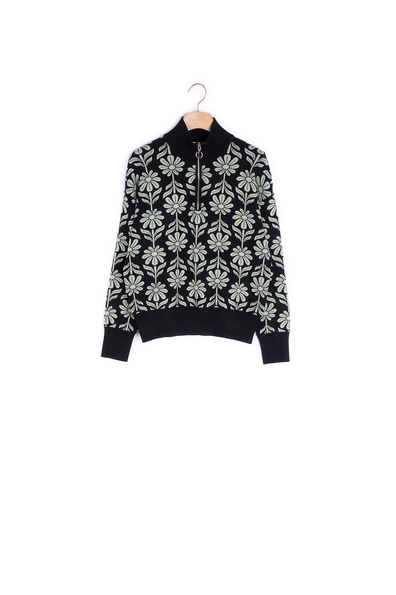 Pull Noir Sandro seconde main