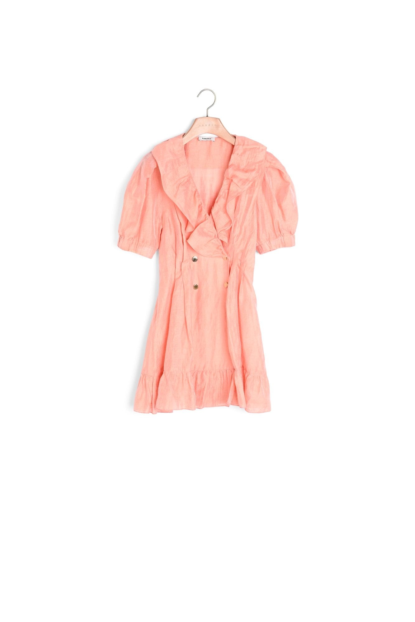 Robe courte volantée Sandro seconde main