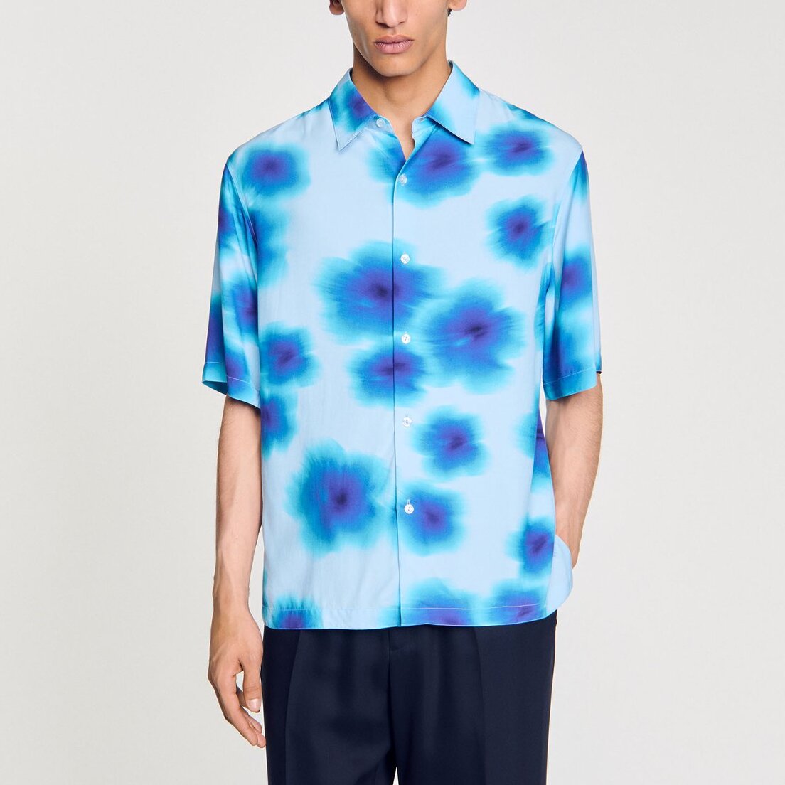 Chemise à imprimé fleuri Sandro seconde main