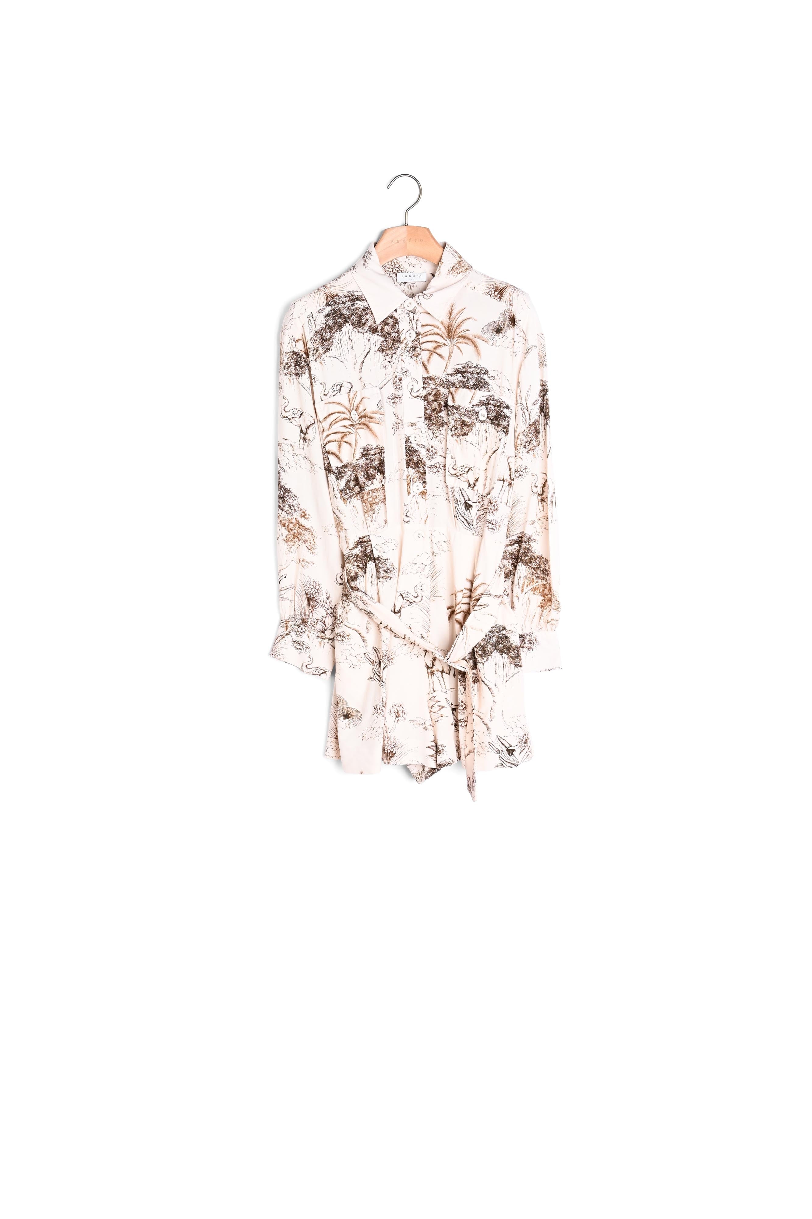 Combi-Short imprimée esprit saharienne Sandro seconde main