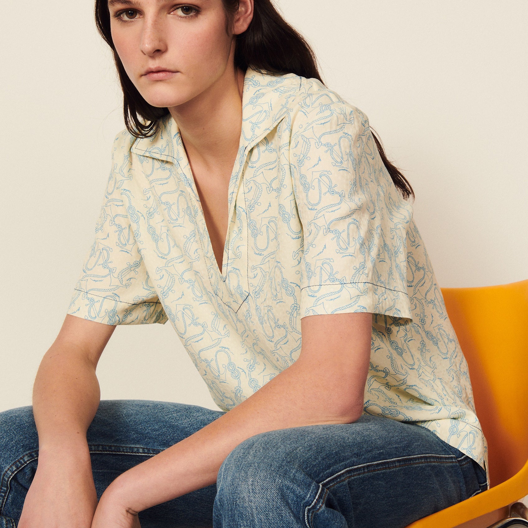 Top imprimé Sandro seconde main