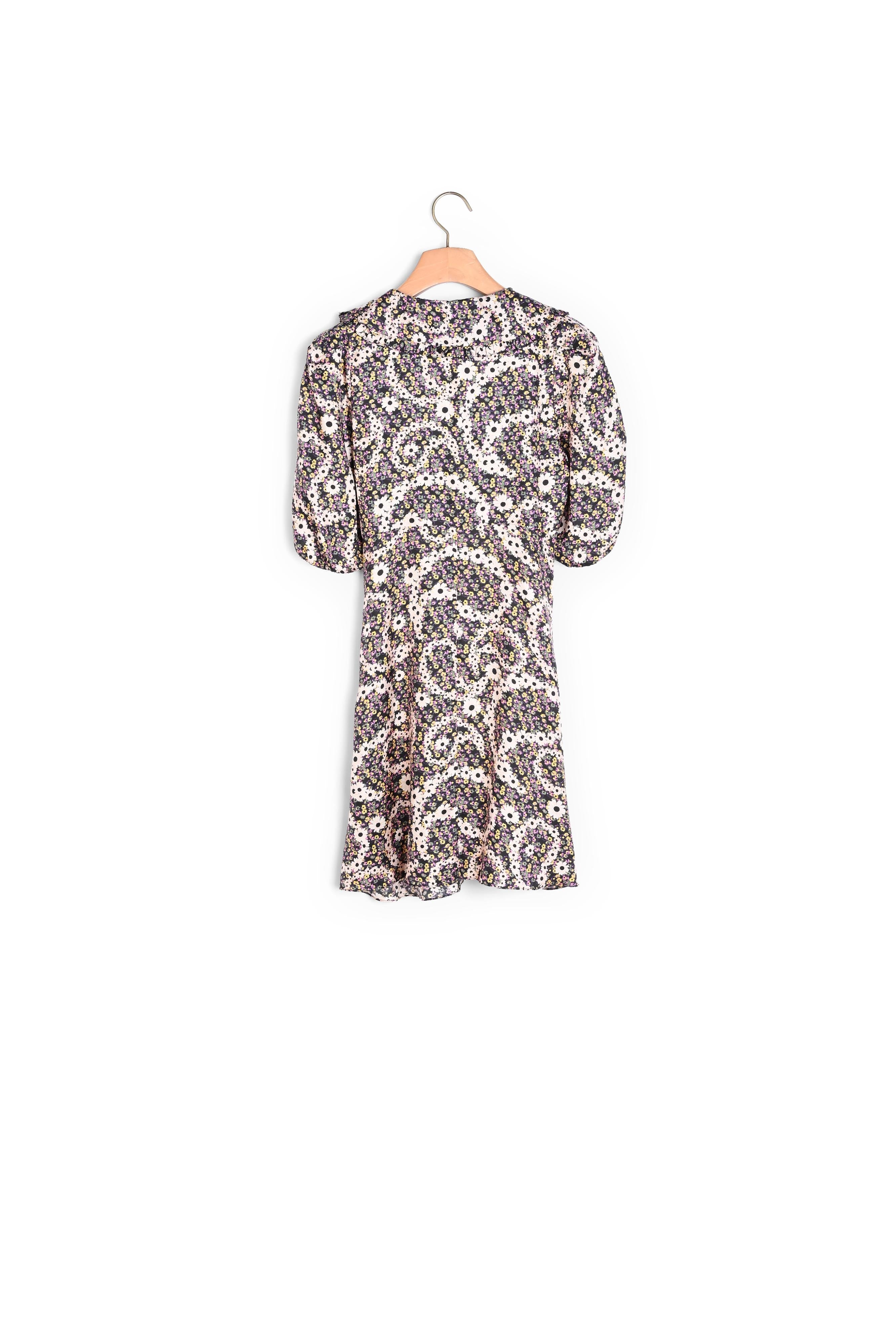 Robe courte à imprimé cachemire fleuri Sandro seconde main