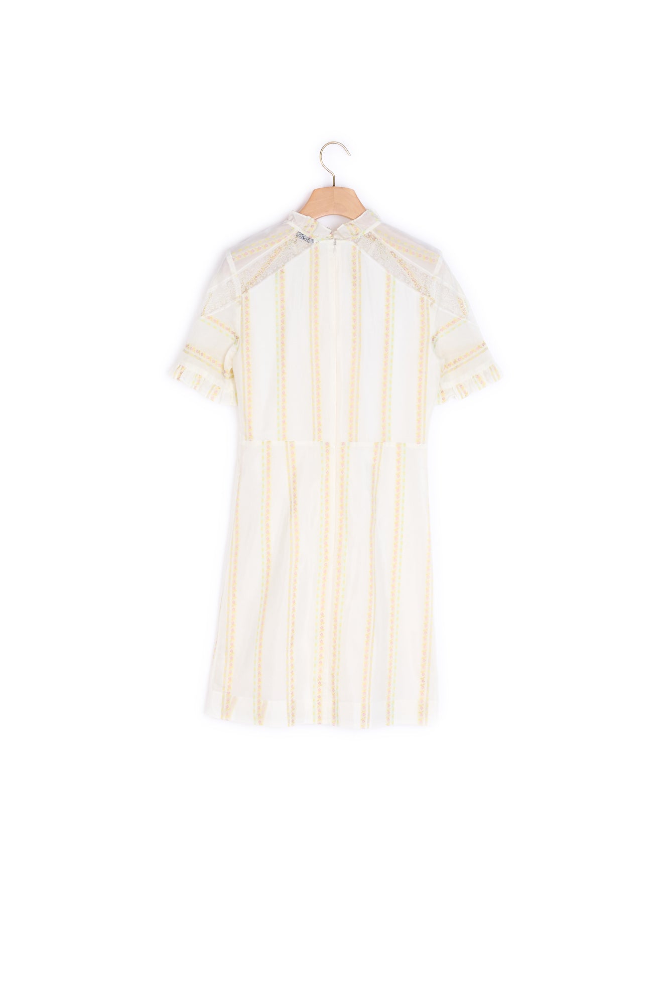 Robe à manches courtes et à rayures Sandro seconde main