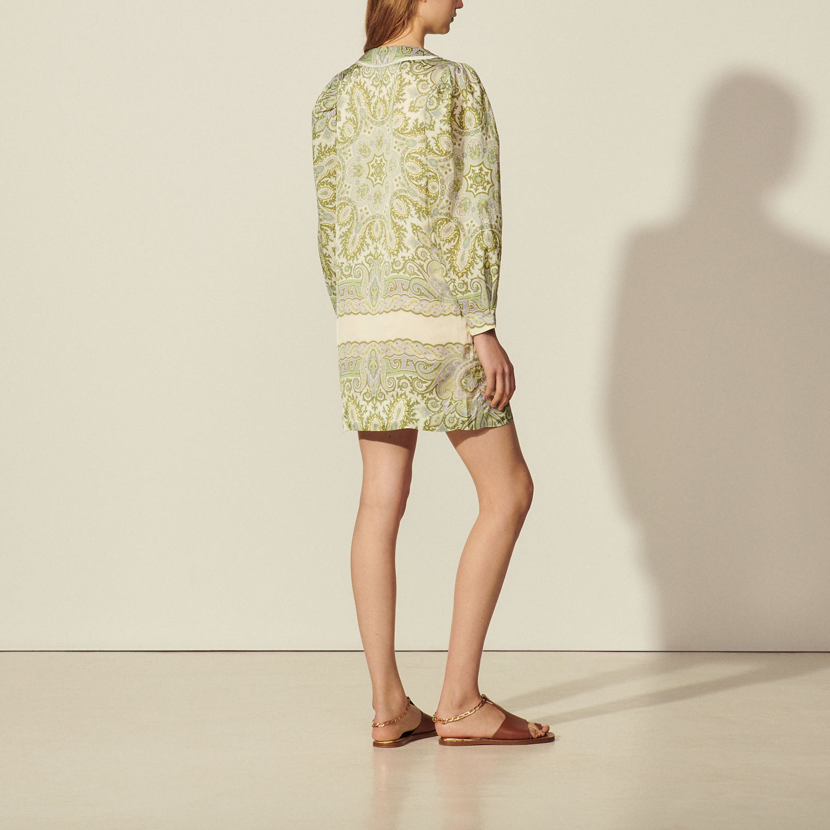 Robe imprimée foulard Sandro seconde main