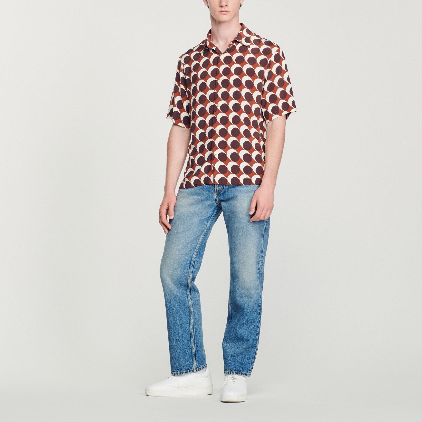 Chemise fluide imprimée Sandro seconde main