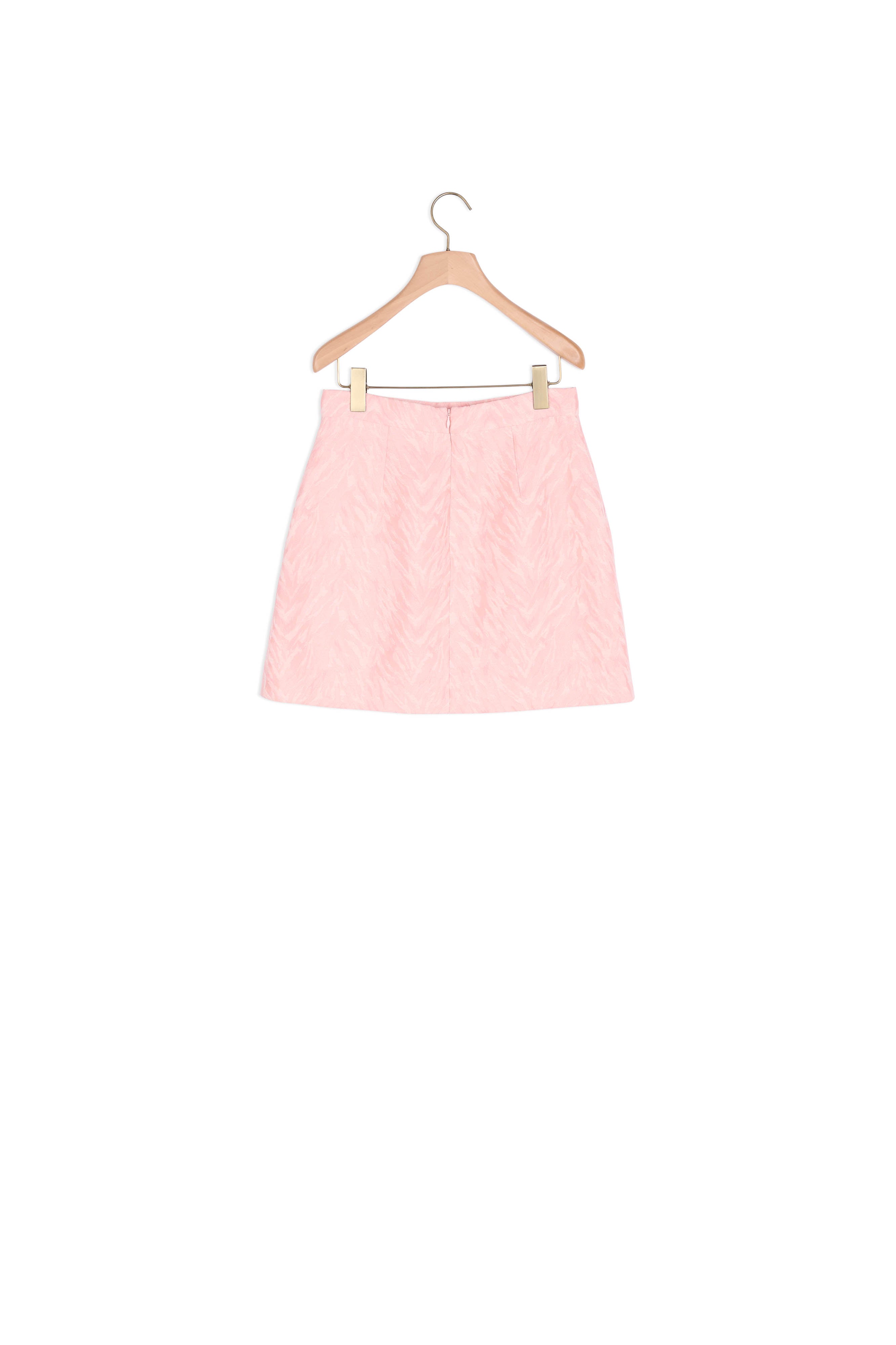 Jupe courte en jacquard zébré Sandro seconde main