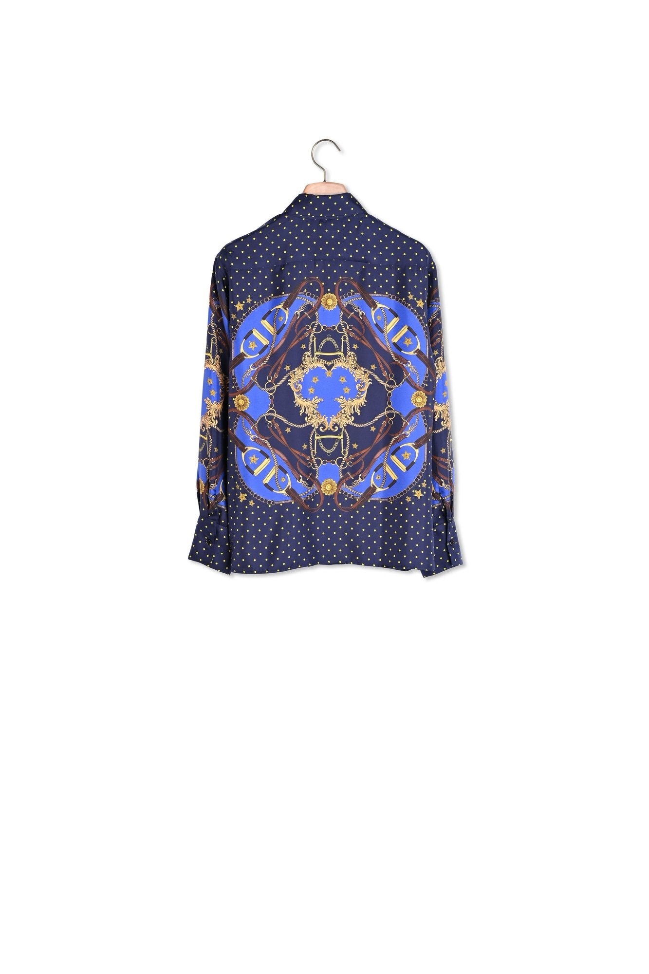 Chemise en soie imprimée Sandro seconde main