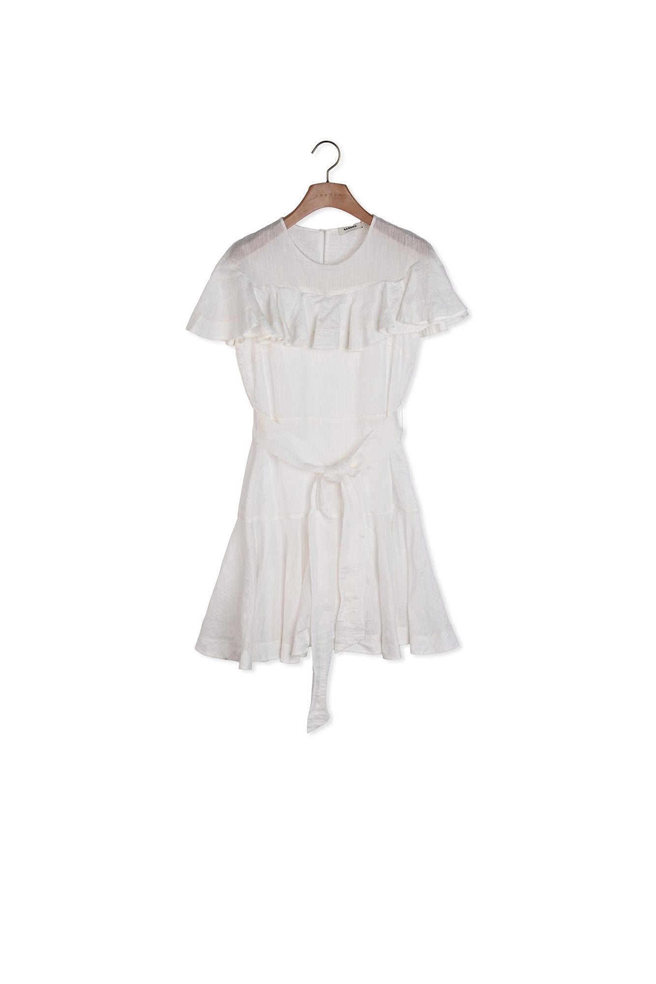 Robe courte à volant Sandro seconde main