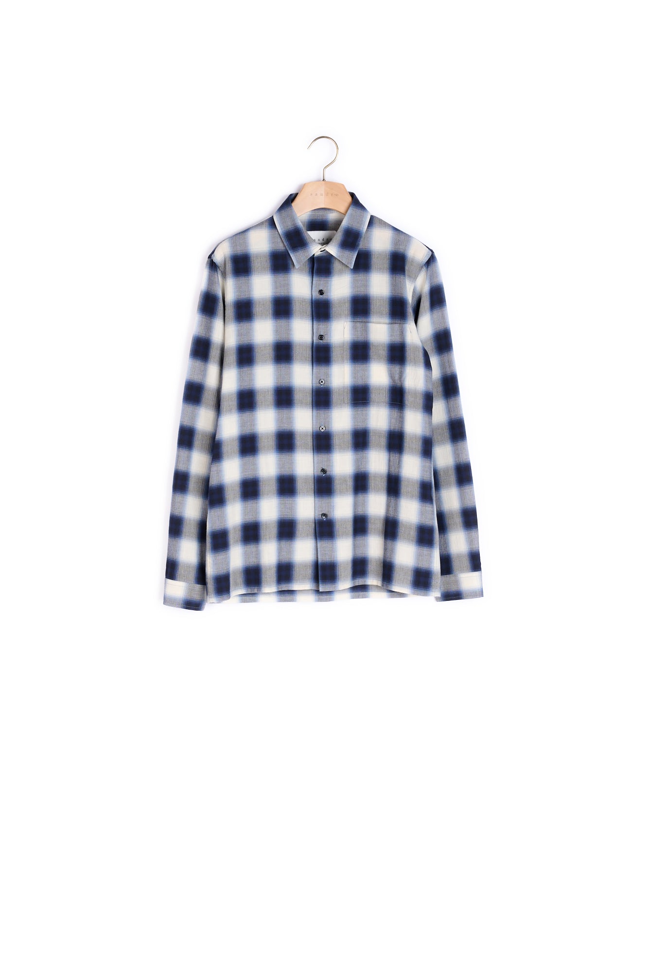 Chemise BLANC/NOIR Sandro seconde main