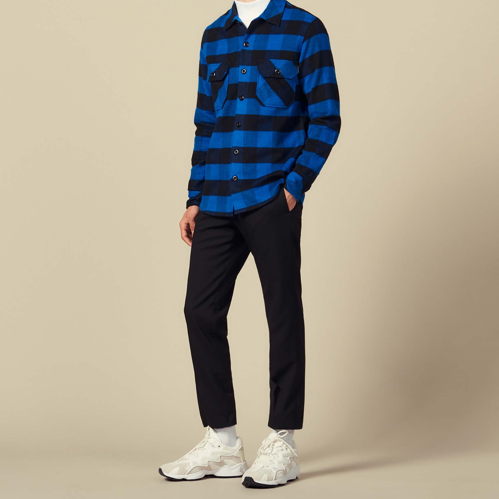 Chemise à carreaux en coton Sandro seconde main