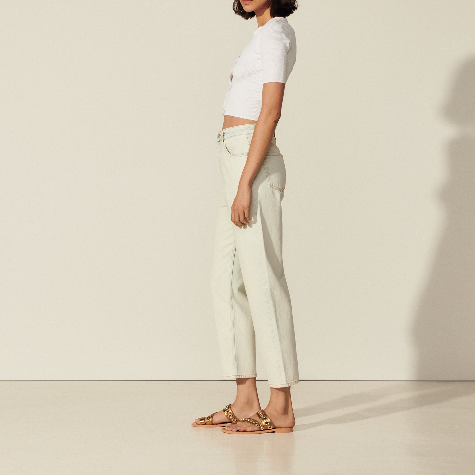 Pull en Maille et boutons fantaisie Sandro seconde main