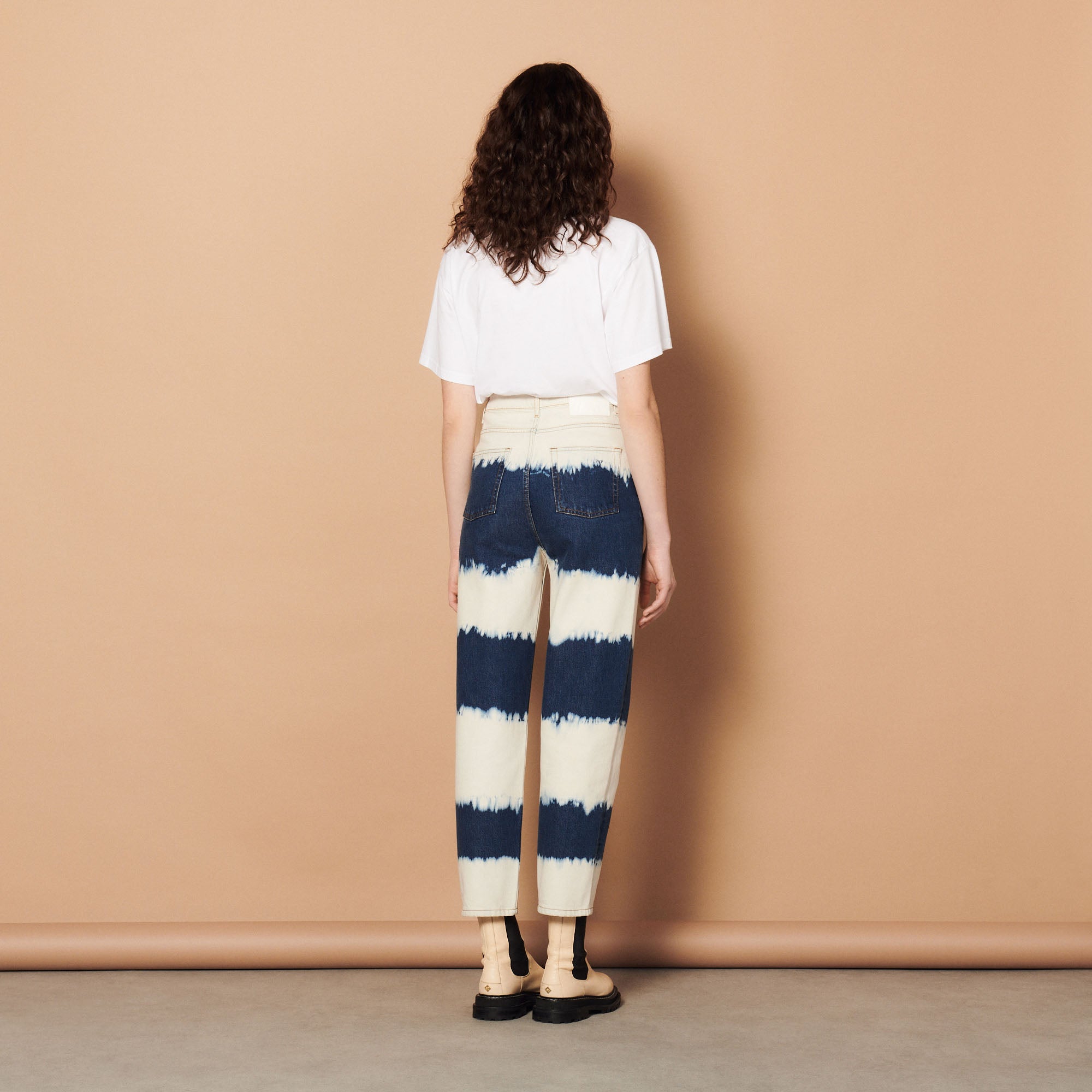 Jean tie and dye Sandro seconde main