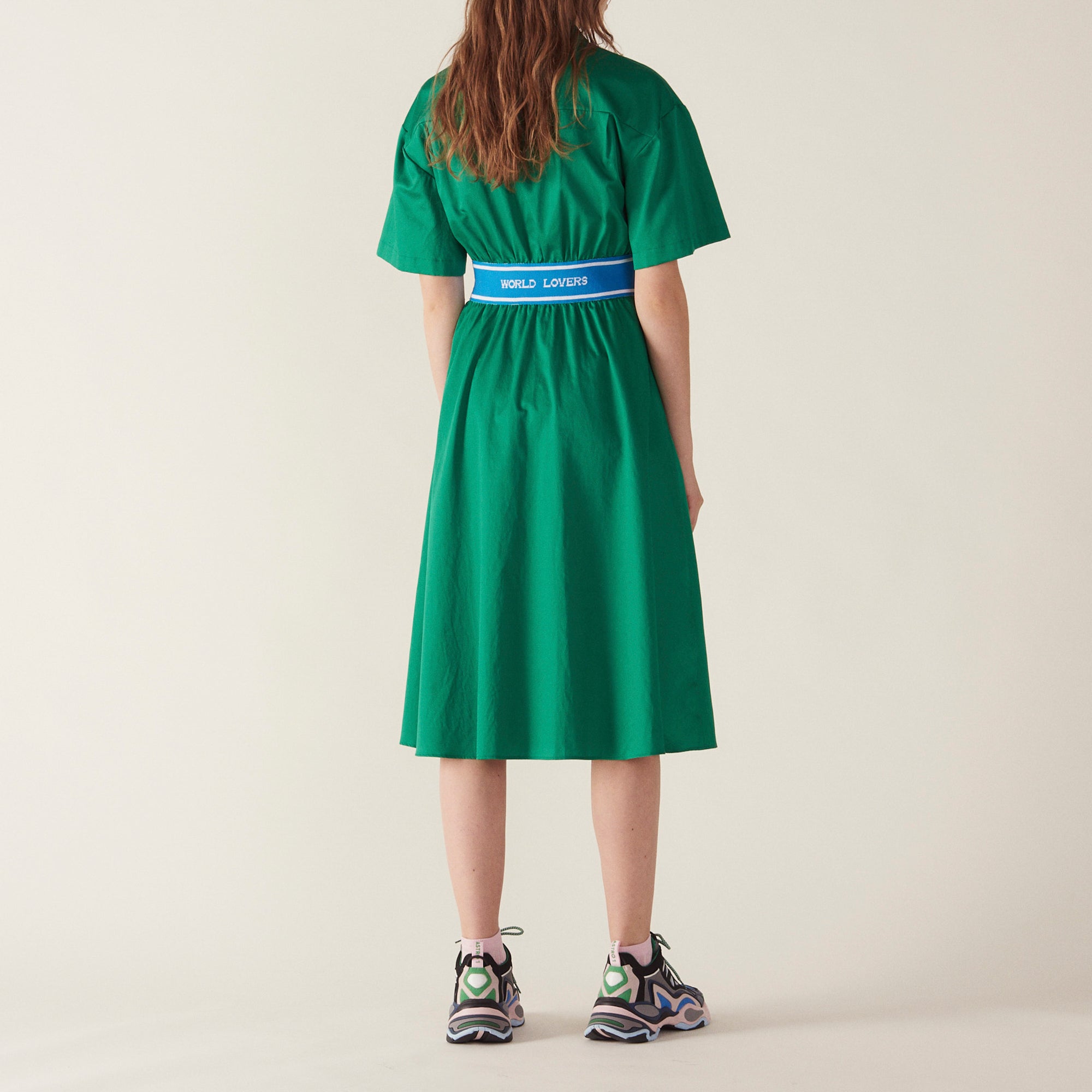 Robe en satin de coton Sandro seconde main