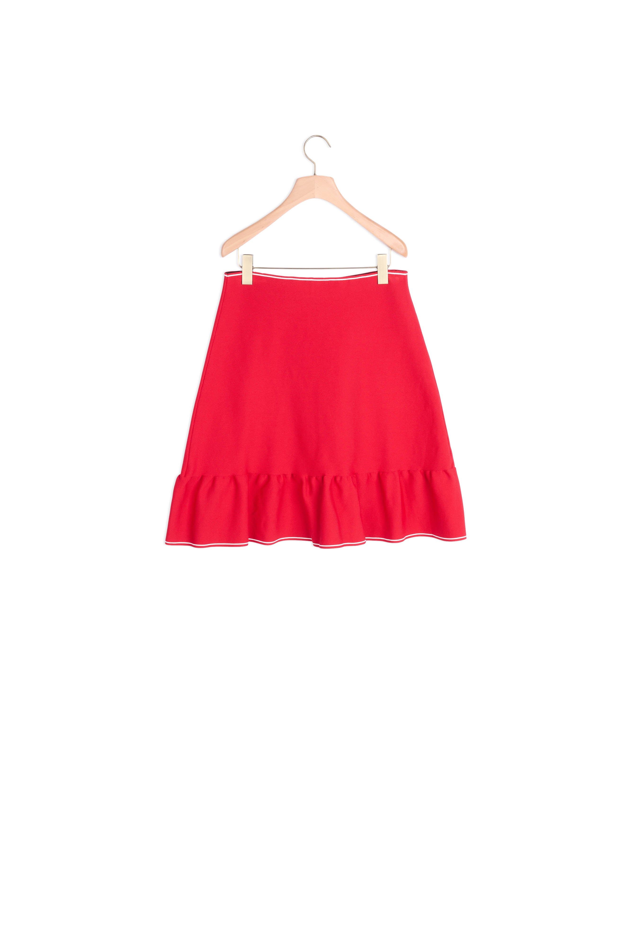 Jupe en Maille volantée et zippée Sandro seconde main