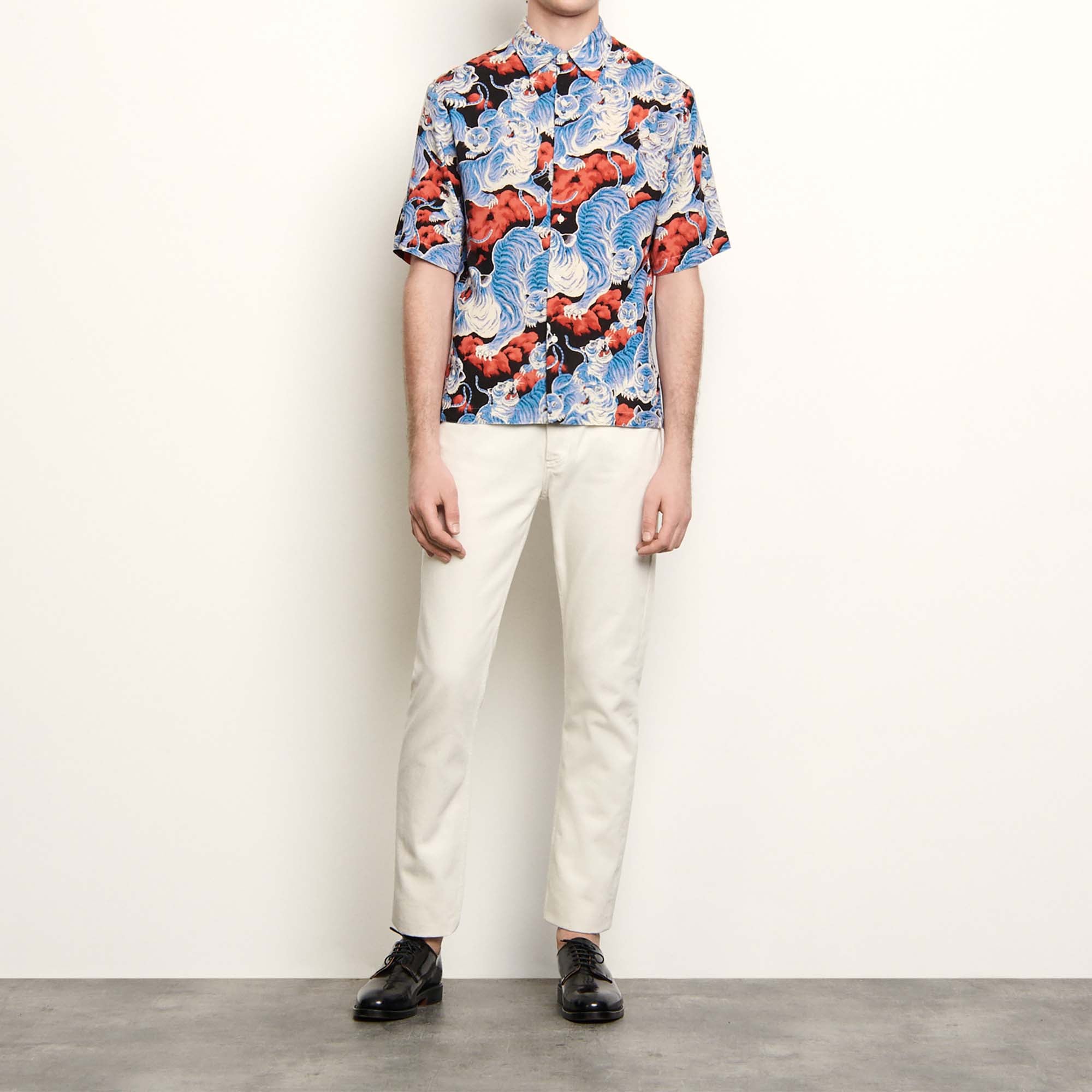 Chemise à manches courtes imprimée Sandro seconde main