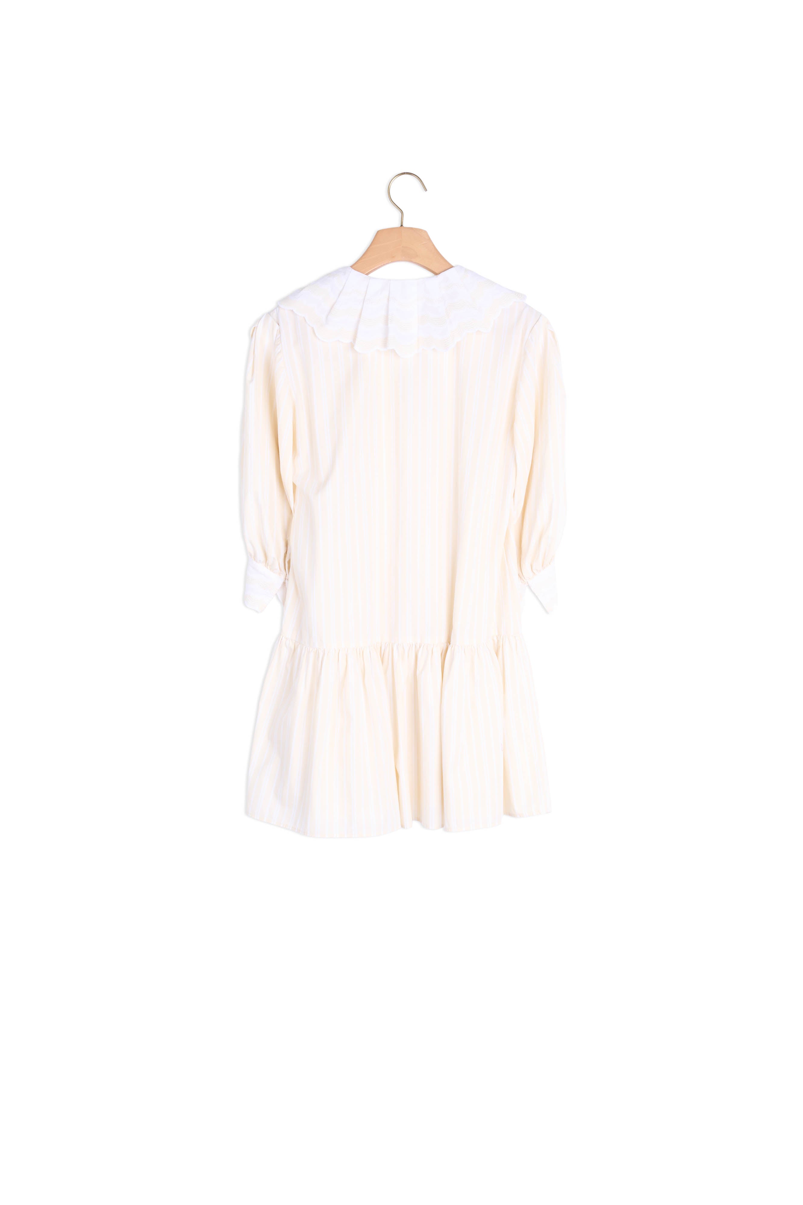 Robe courte à rayures en coton bio Sandro seconde main