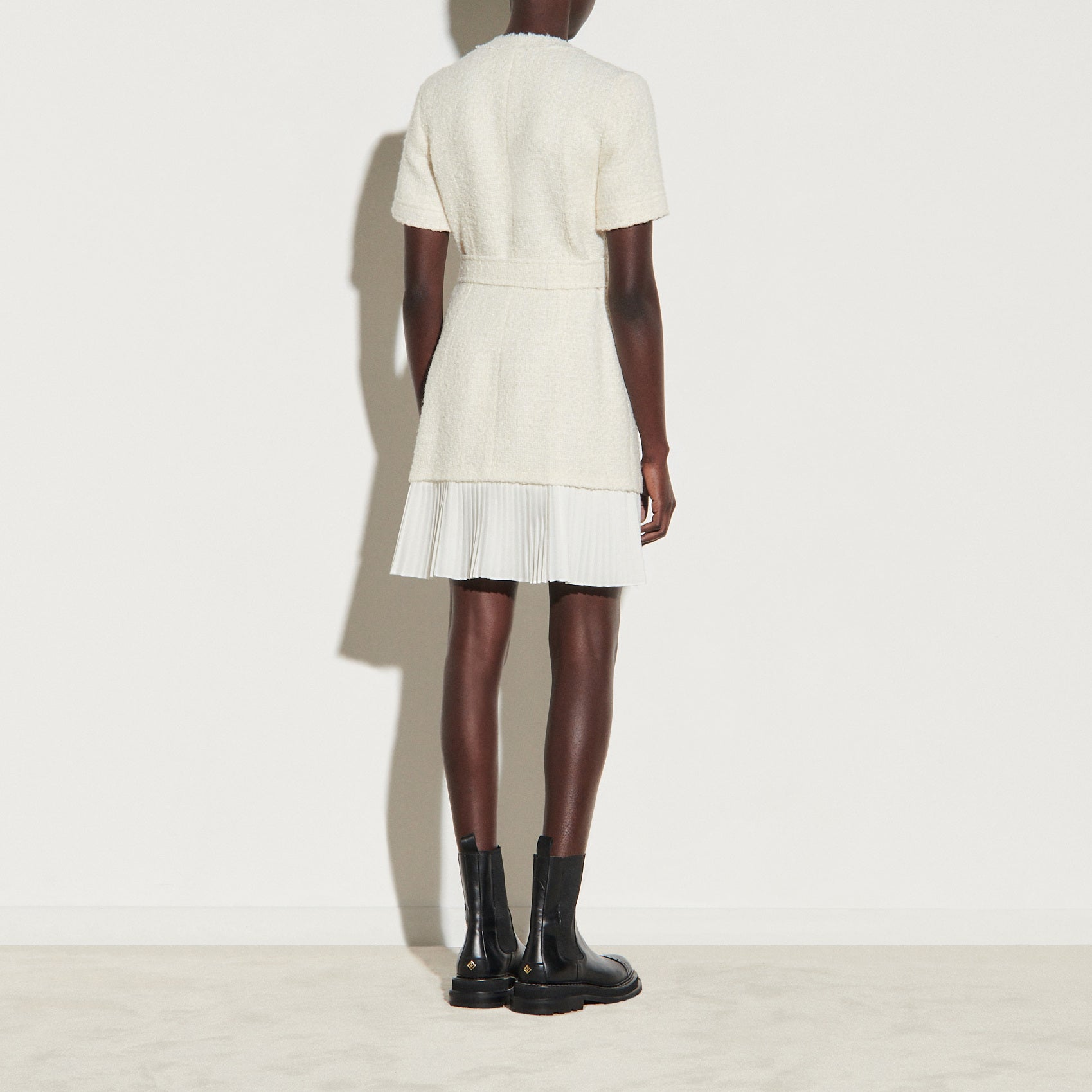 Robe Manteau en lainage effet tweed Sandro seconde main