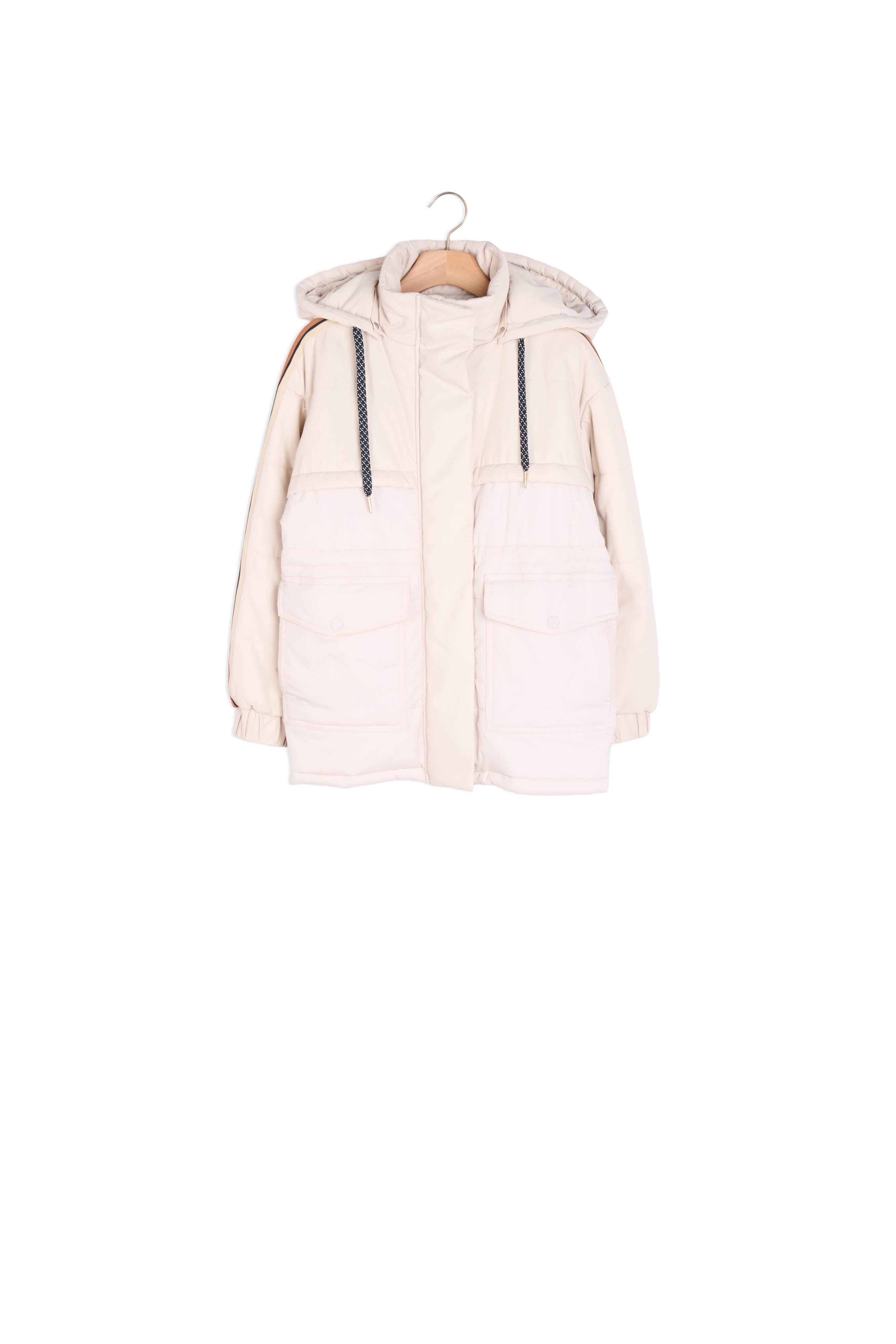 Doudoune ornée de galons contrastés Sandro seconde main