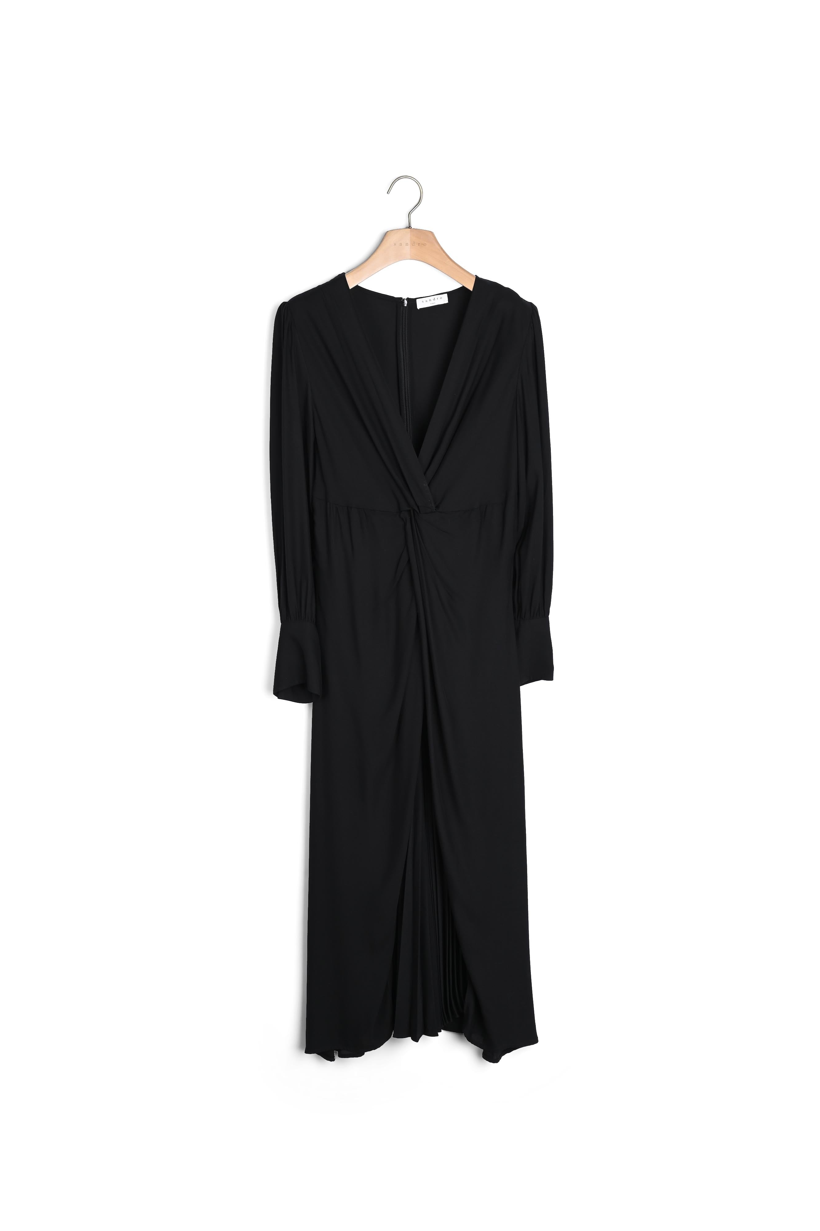 Robe longue drapée Sandro seconde main