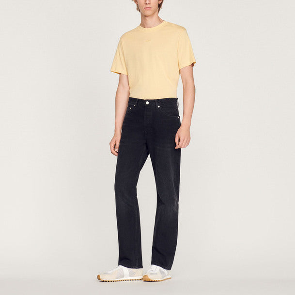 Jean droit en coton organique Sandro seconde main