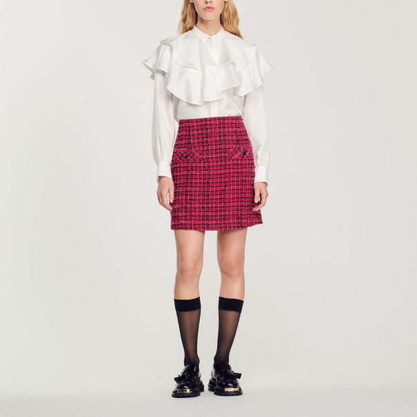 Jupe courte en tweed Sandro seconde main