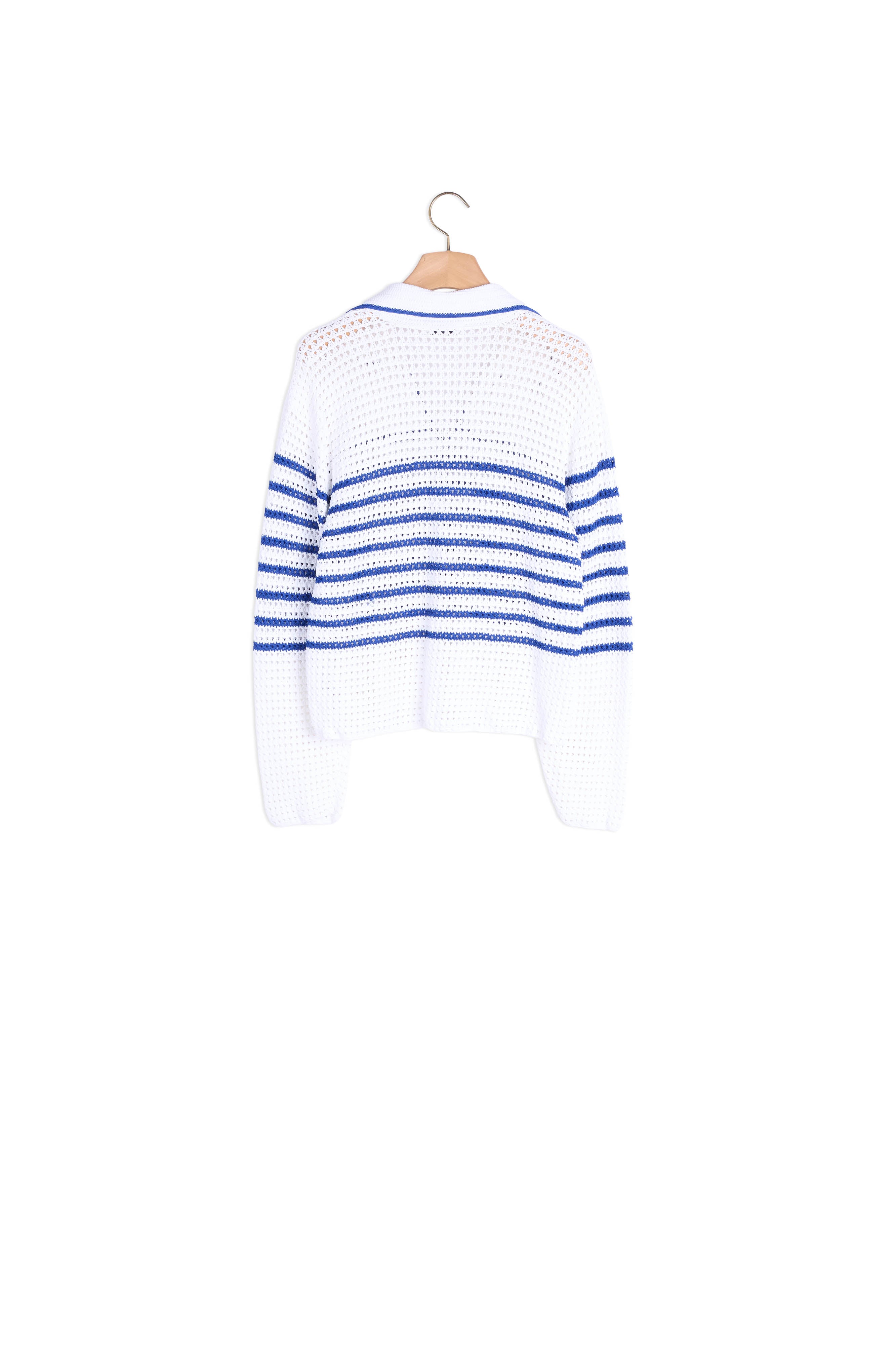 Pull marinière en crochet Sandro seconde main