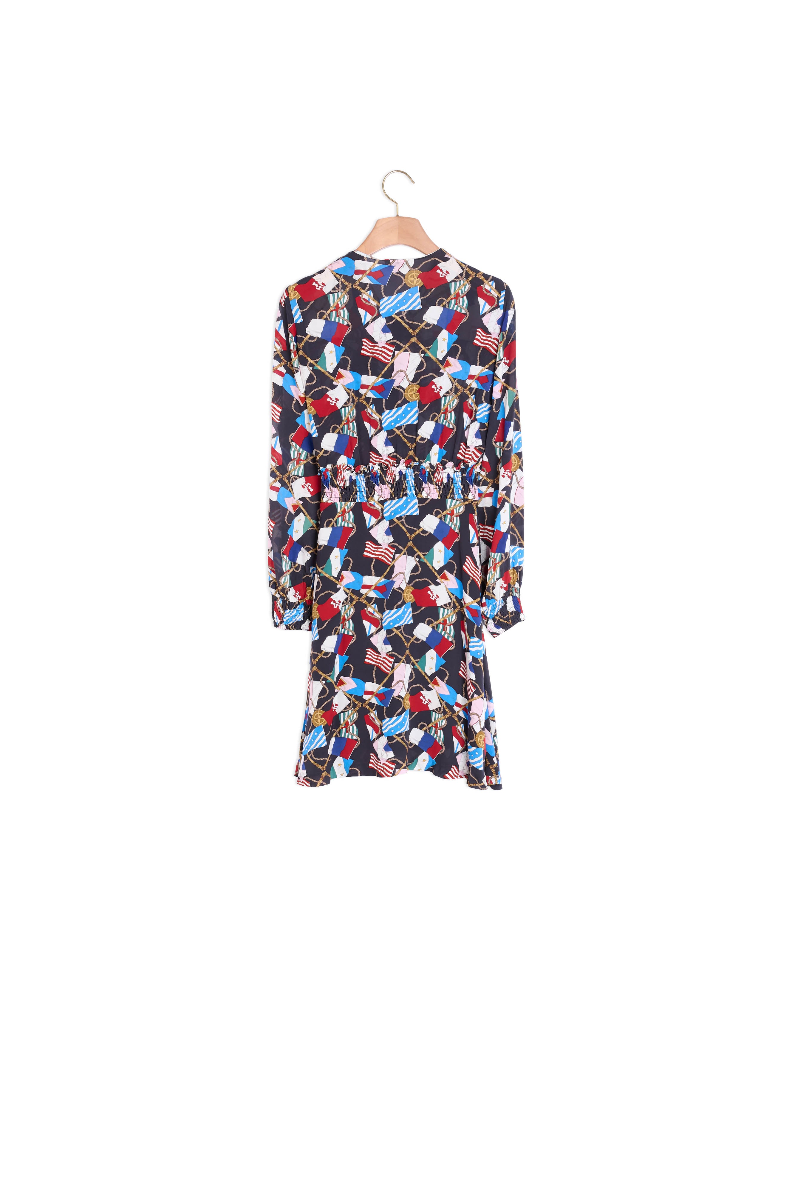 Robe fluide imprimé all over Sandro seconde main