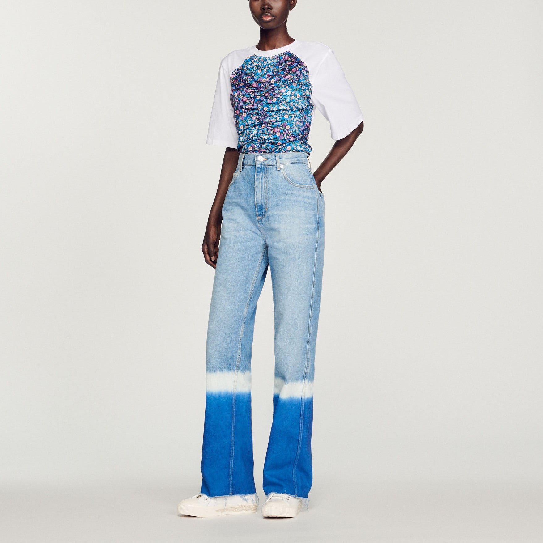 T-shirt foulard ouvert au dos Sandro seconde main