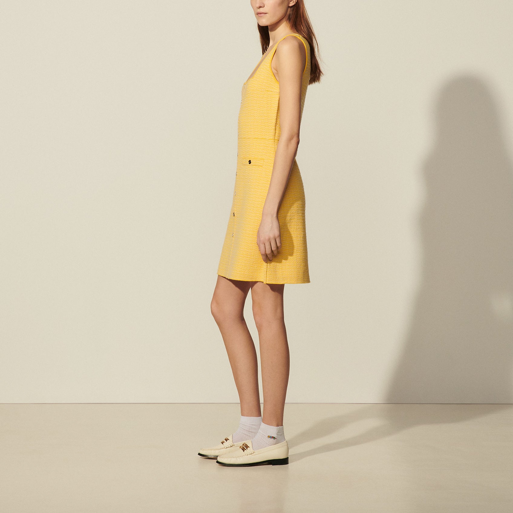 Robe courte en tweed Sandro seconde main