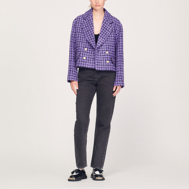 Veste courte en tweed Sandro seconde main