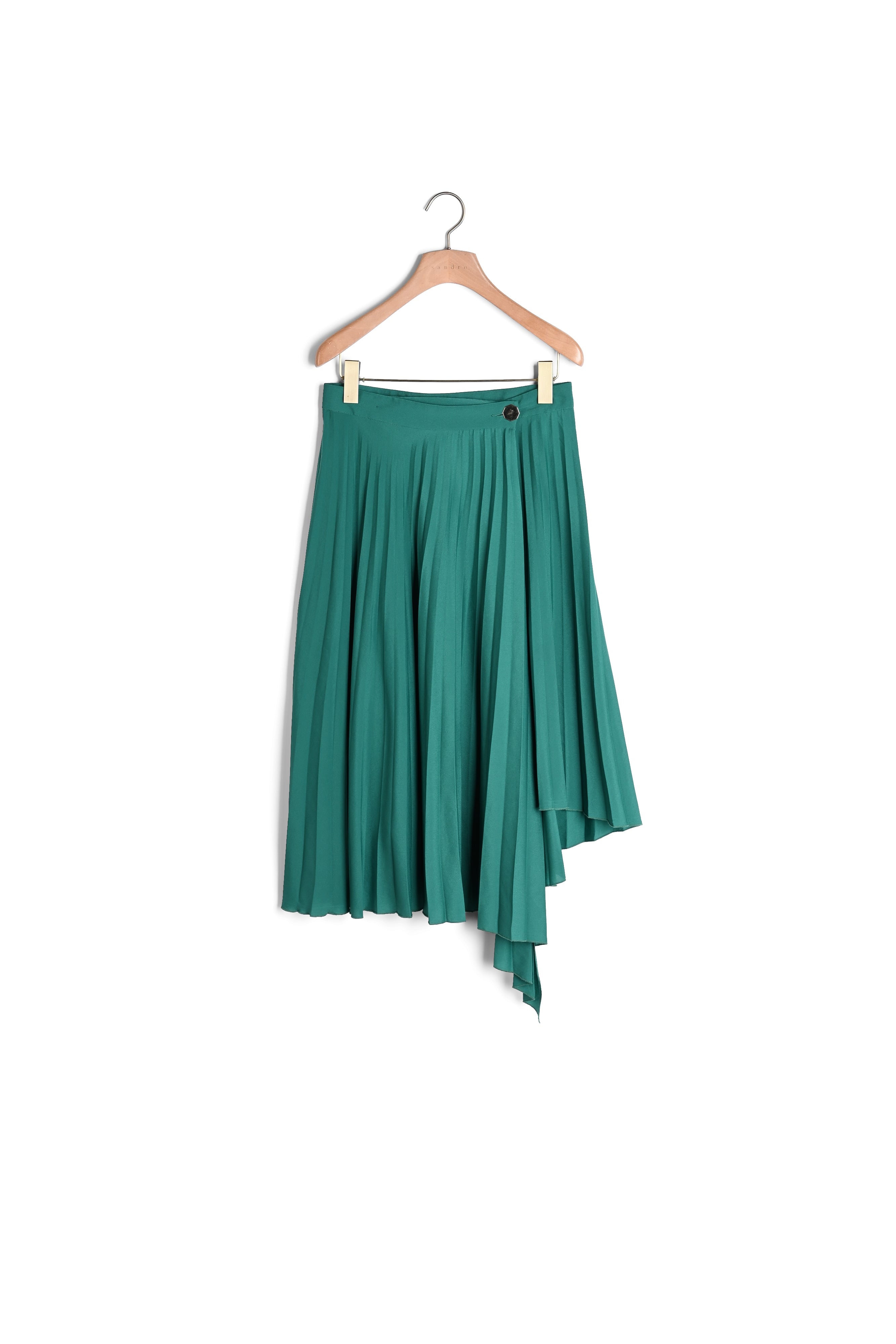 Jupe portefeuille asymétrique plissée Sandro seconde main