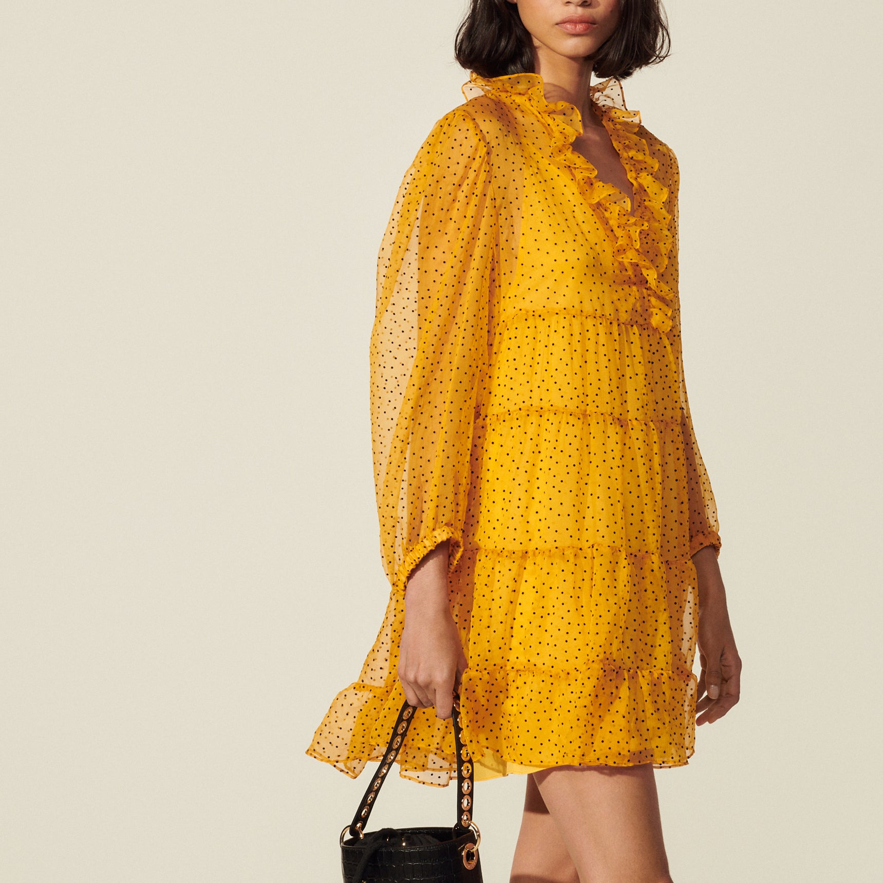 Robe courte en plumetis Sandro seconde main