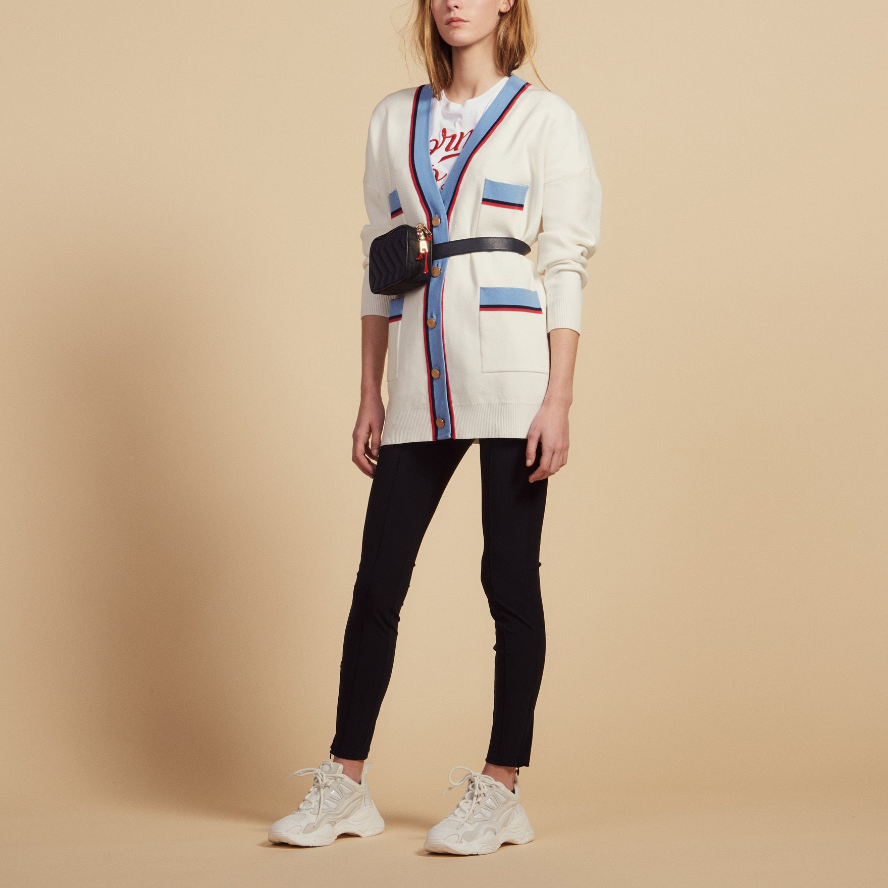 Cardigan long manches longues Sandro seconde main