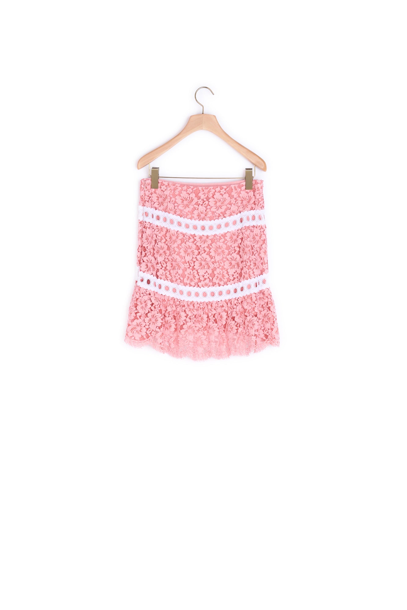 Jupe en dentelle ornée de galons Sandro seconde main